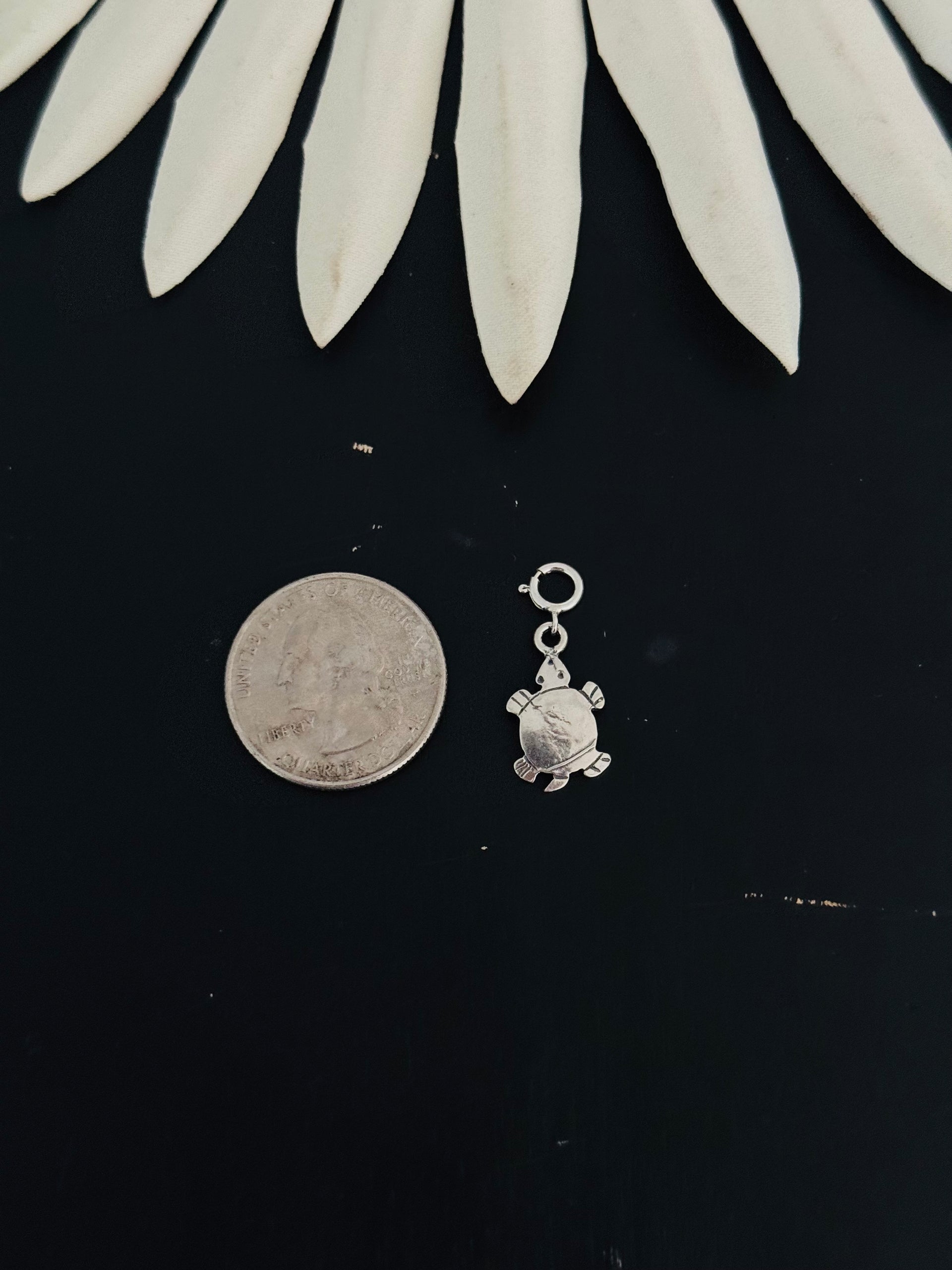 Navajo Made Sterling Silver Turtle Cast Charms