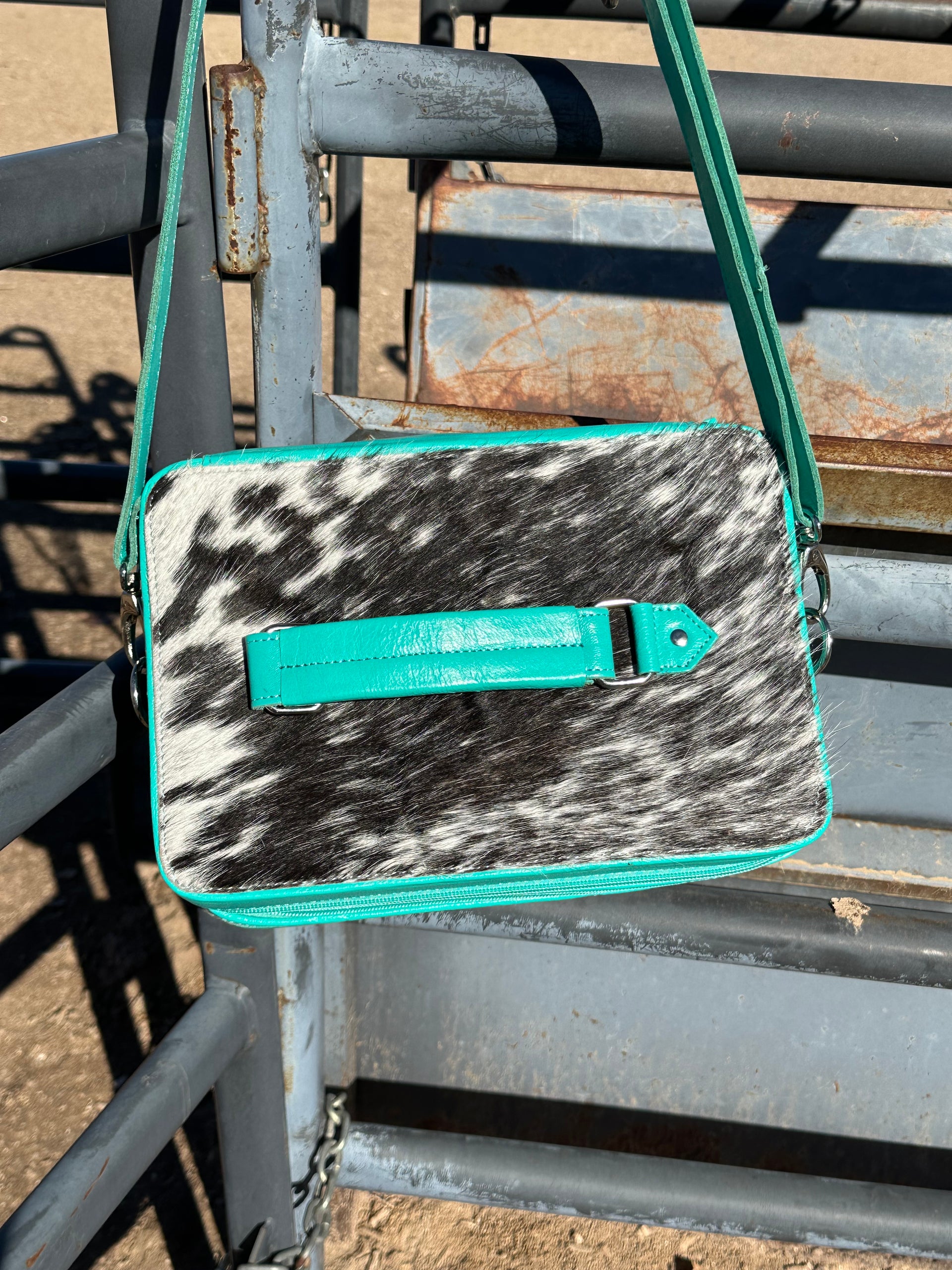 Double Layered Genuine Tooled Leather & Cowhide Jewelry Box