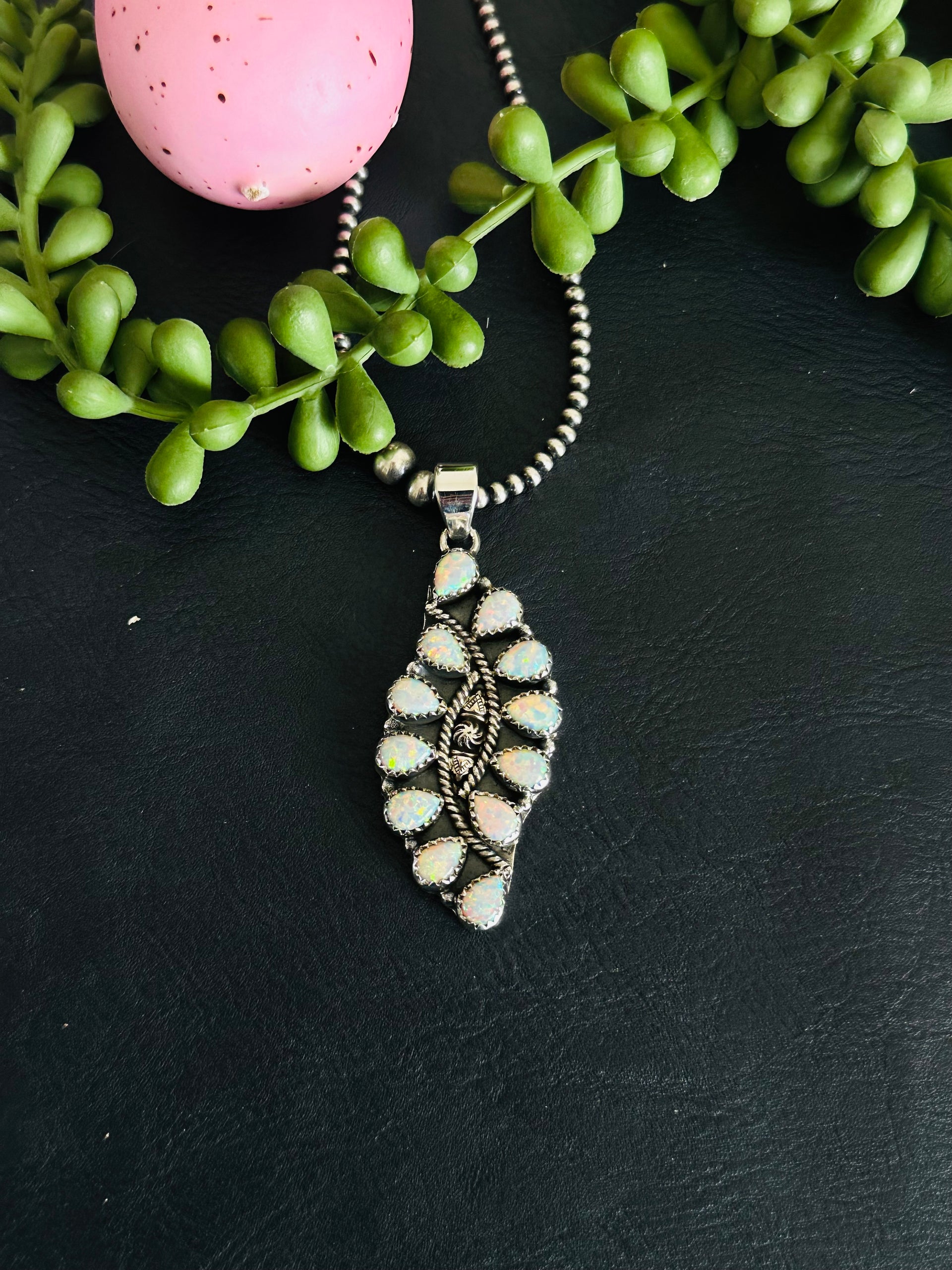 TTD “Twin Flame” Opal & Sterling Silver Pendant