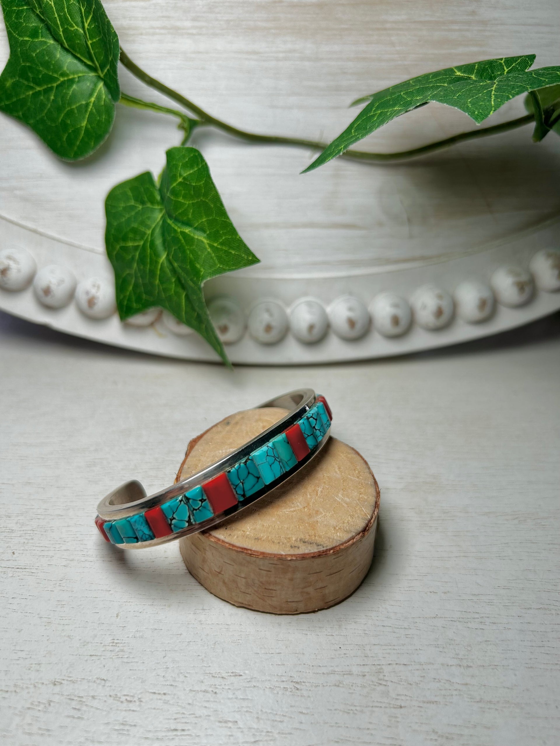 Thomas Francisco Multi Stone Sterling Silver Cuff Bracelet