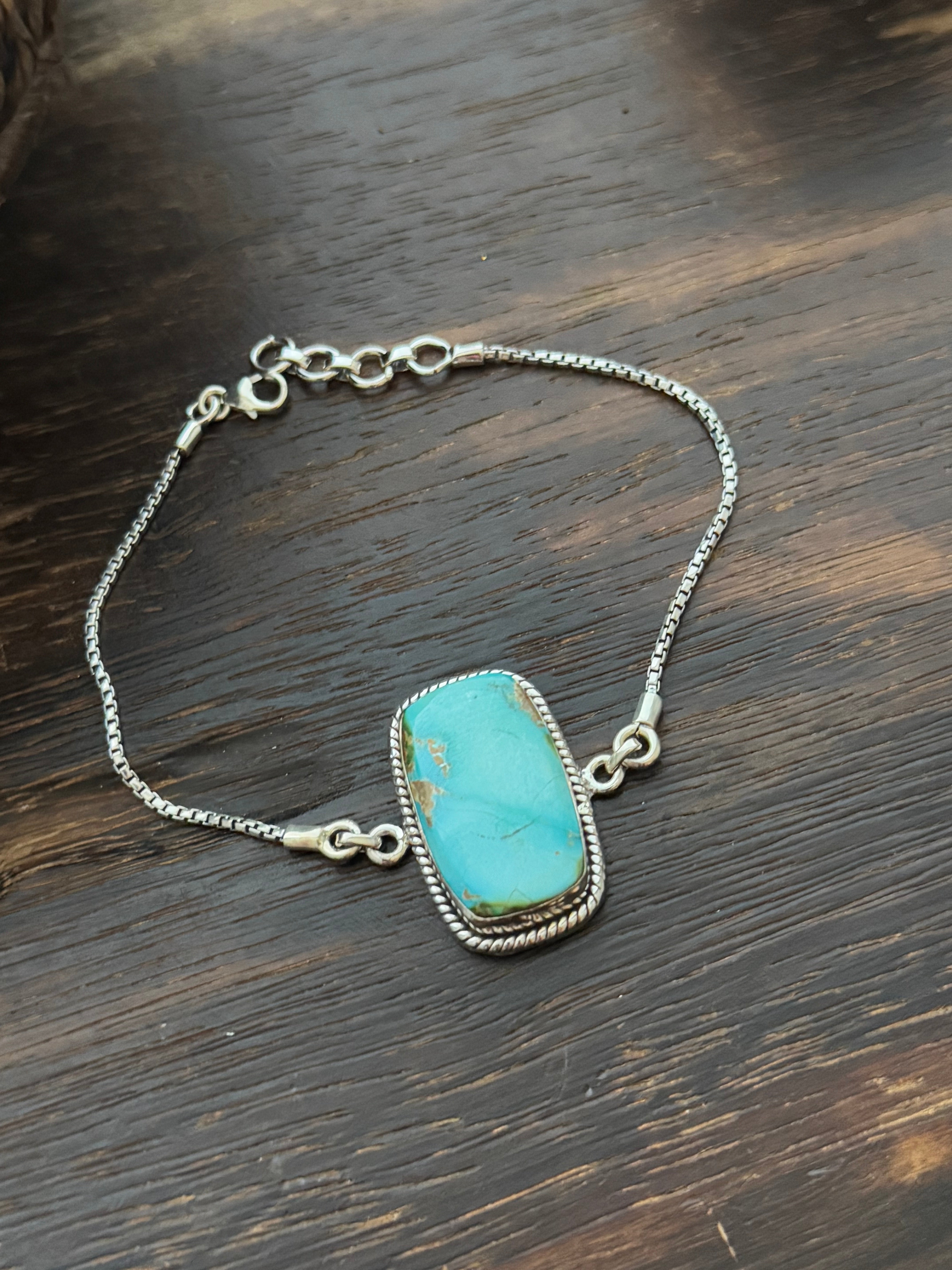 TTD Kingman Turquoise & Sterling Silver Bracelet