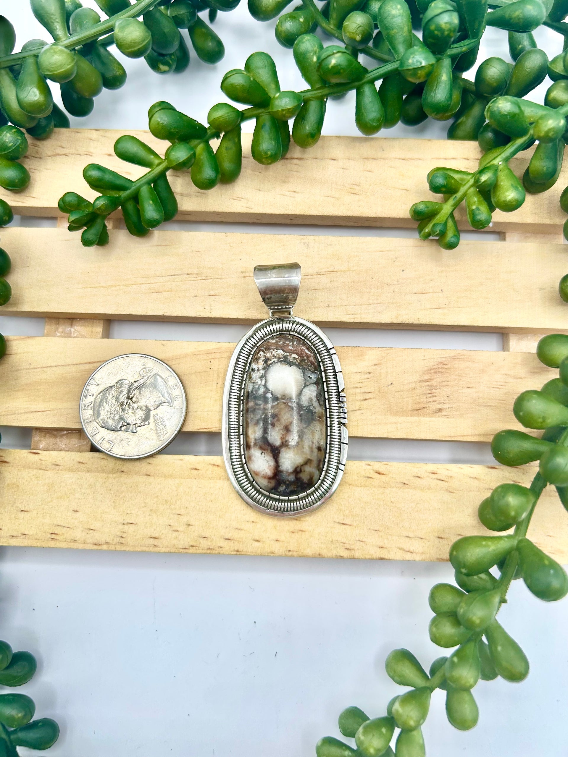 Walter Vandever Wild Horse & Sterling Silver Pendant