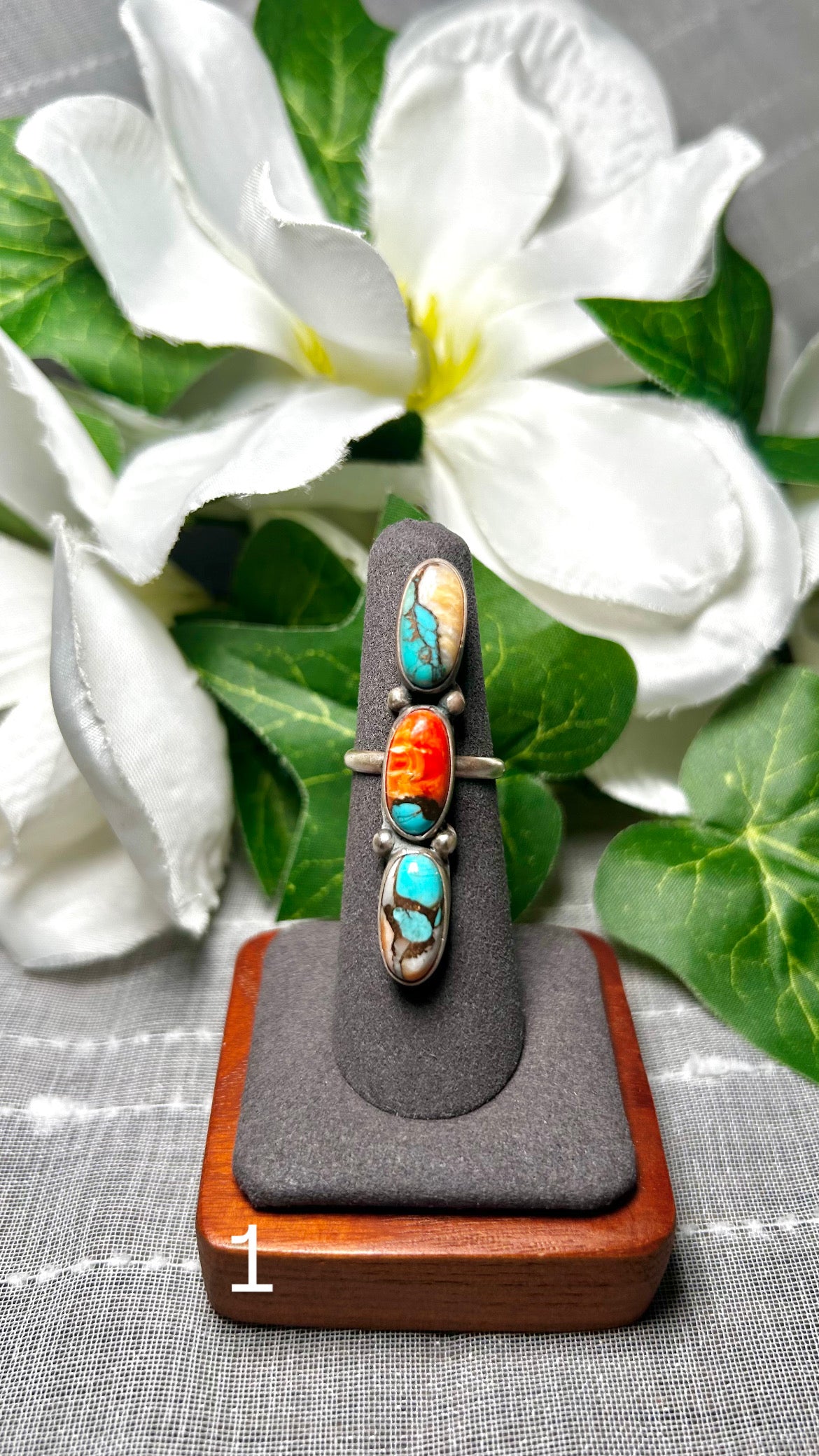 Pearline Spencer Mohave Turquoise & Sterling Silver Ring