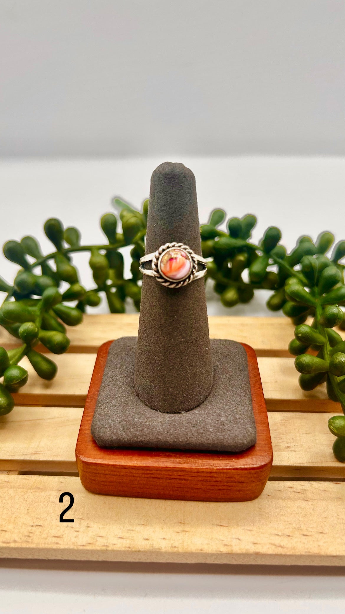 Navajo Made Spiny Mohave Turquoise & Sterling Silver Ring