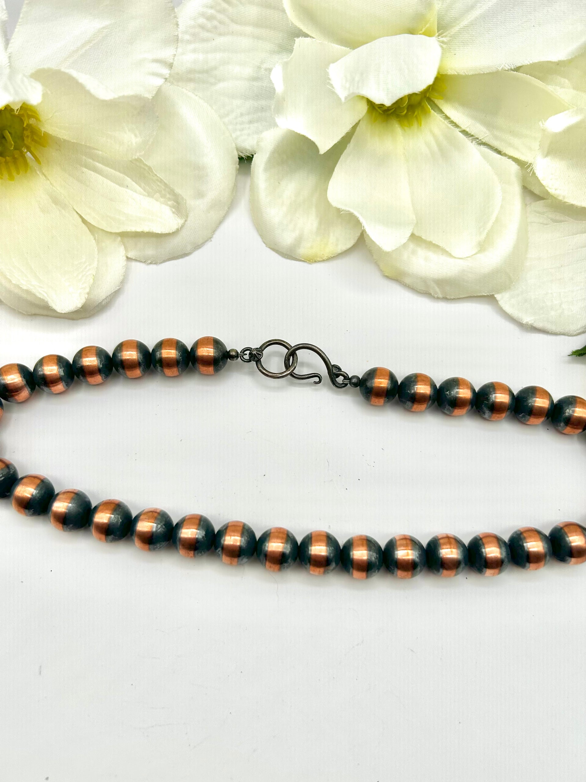 Navajo Made Strung 12 MM Copper Necklace