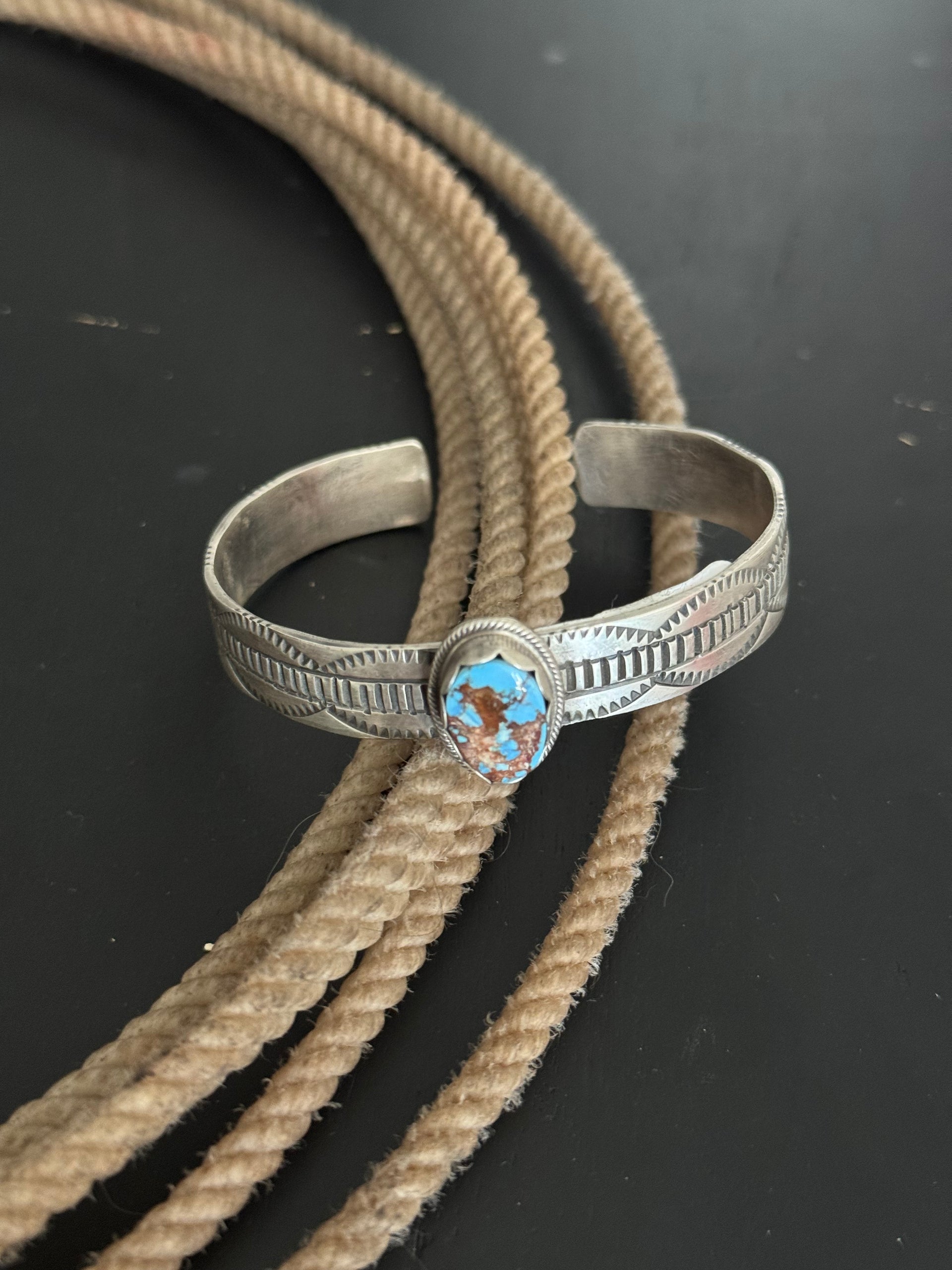 Tillie John Golden Hills Turquoise & Sterling Silver Cuff Bracelet