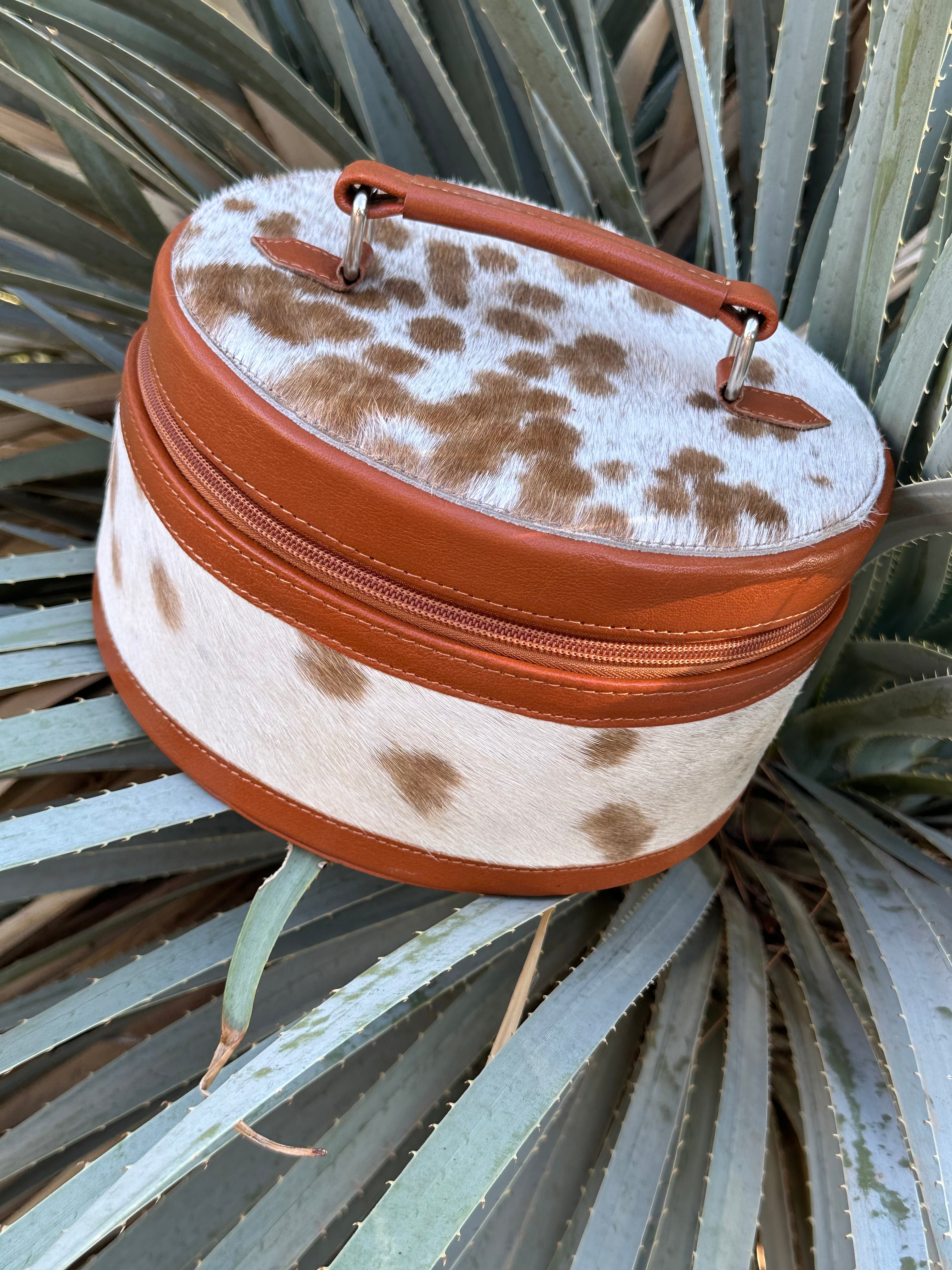 Genuine Leather & Cowhide Jewelry Box