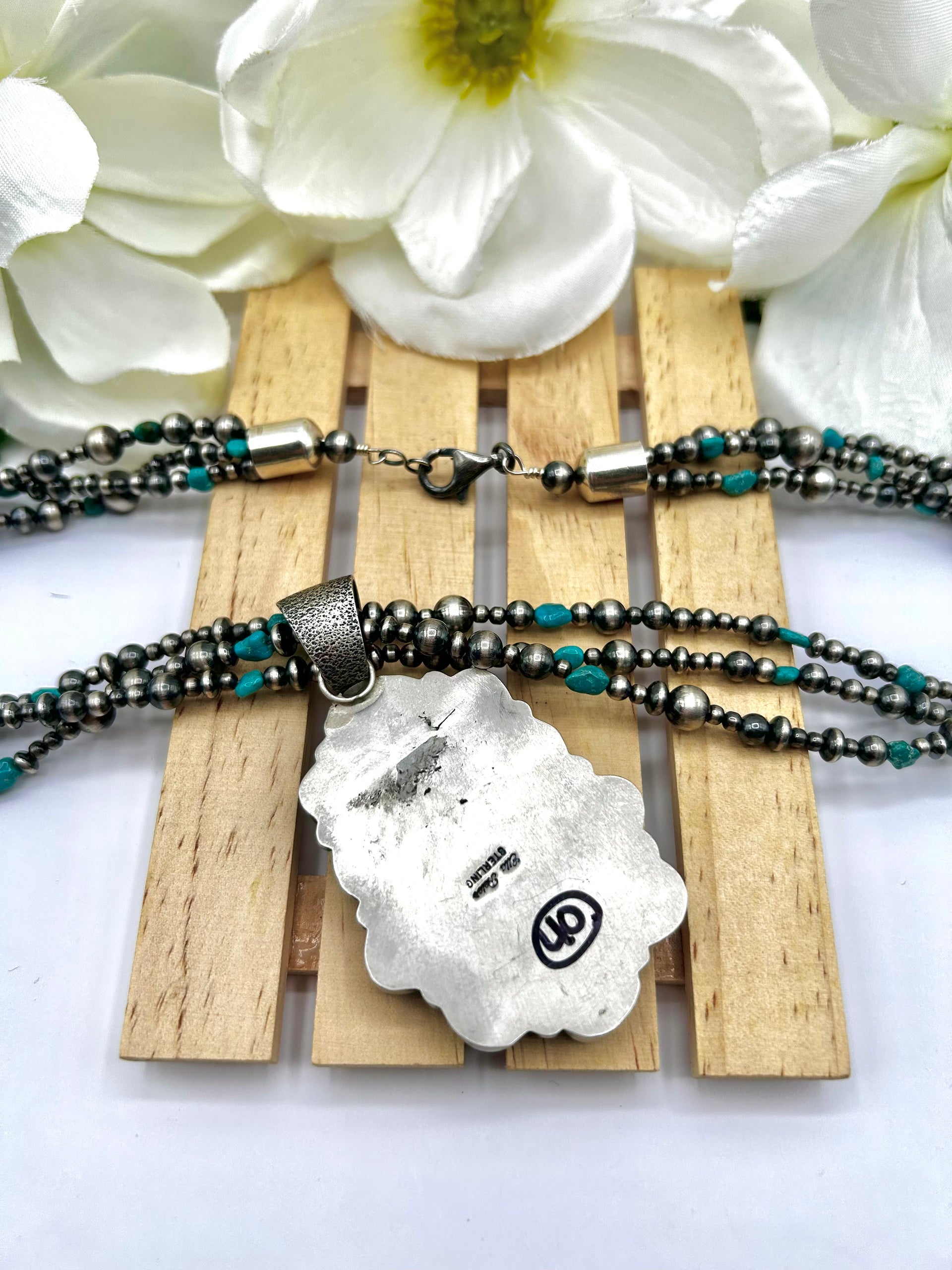 Ella Peters Mixed Turquoise & Sterling Silver Necklace