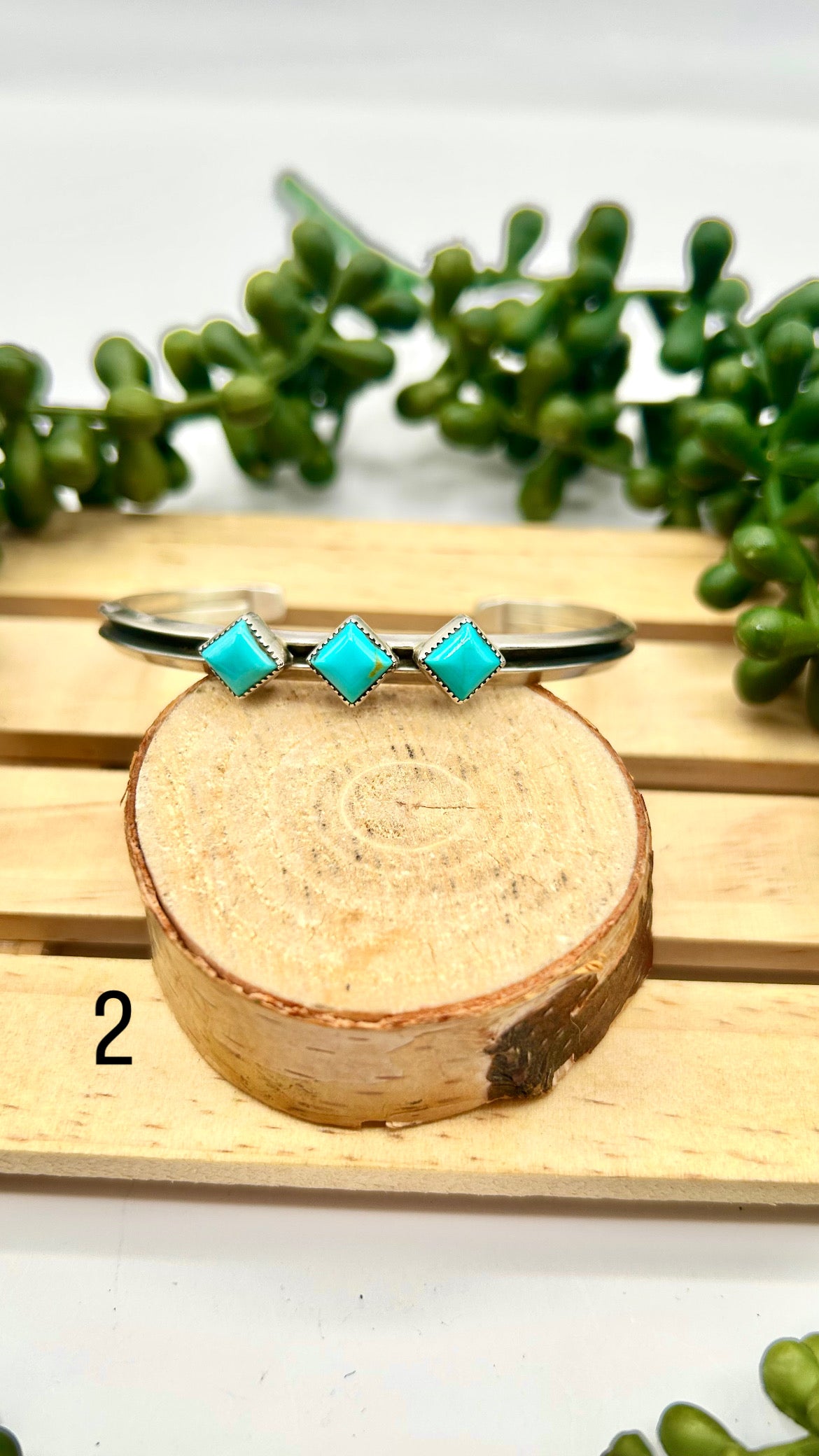 Junior Begay Kingman Turquoise & Sterling Silver Cuff Bracelet