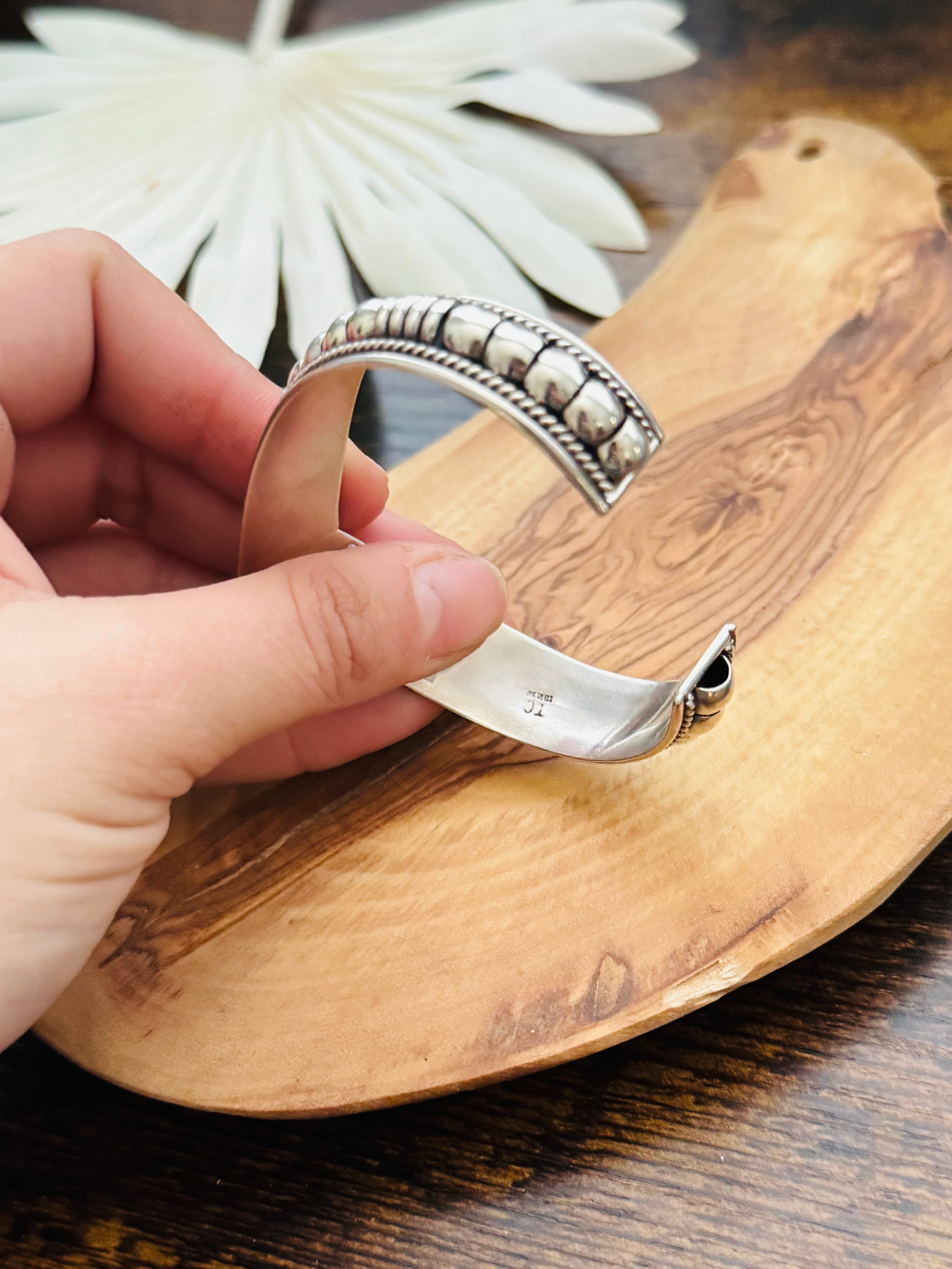 Navajo Made Sterling Silver Cuff Bracelet