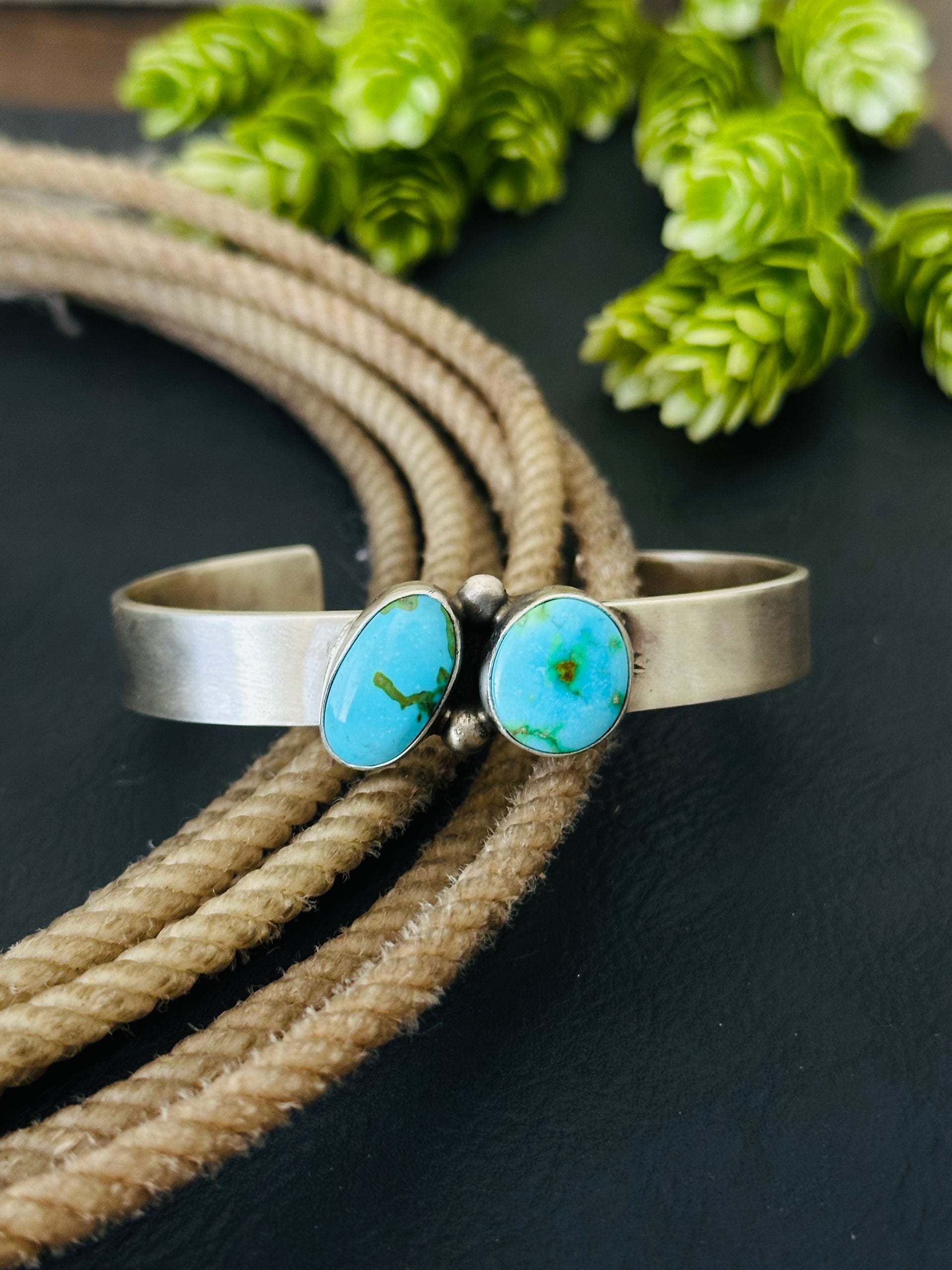 Kathleen Livingston Sonoran Mountain Turquoise & Sterling Silver Cuff Bracelet