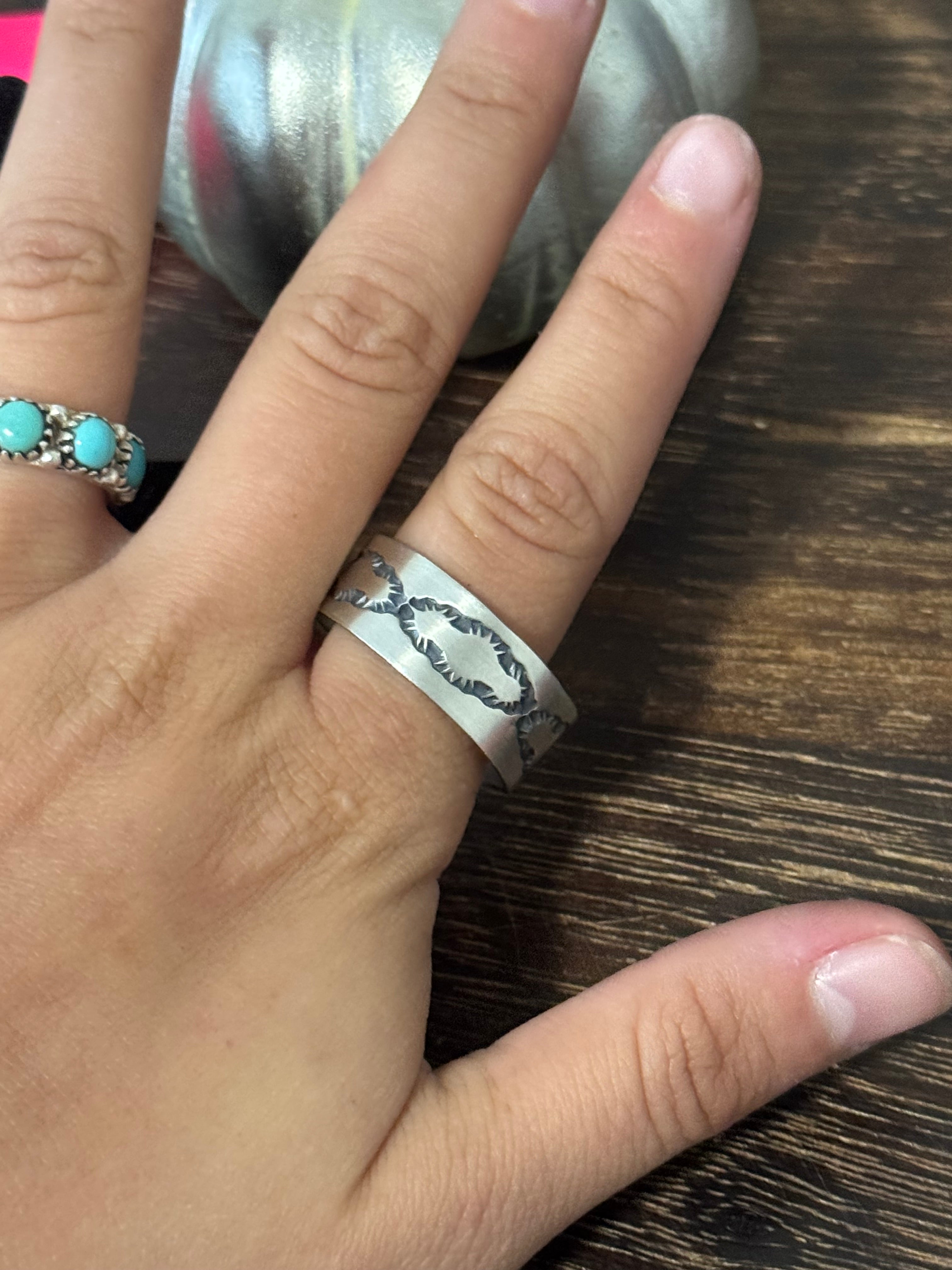 Navajo Made Sterling Silver Ring