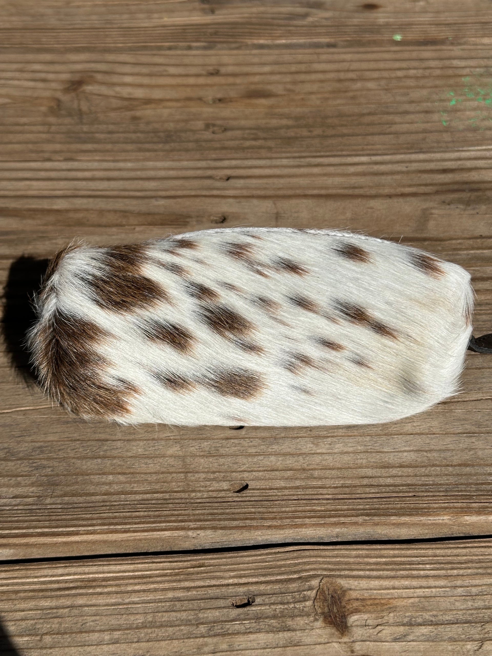 Genuine Leather & Cowhide Sun Glass Holder