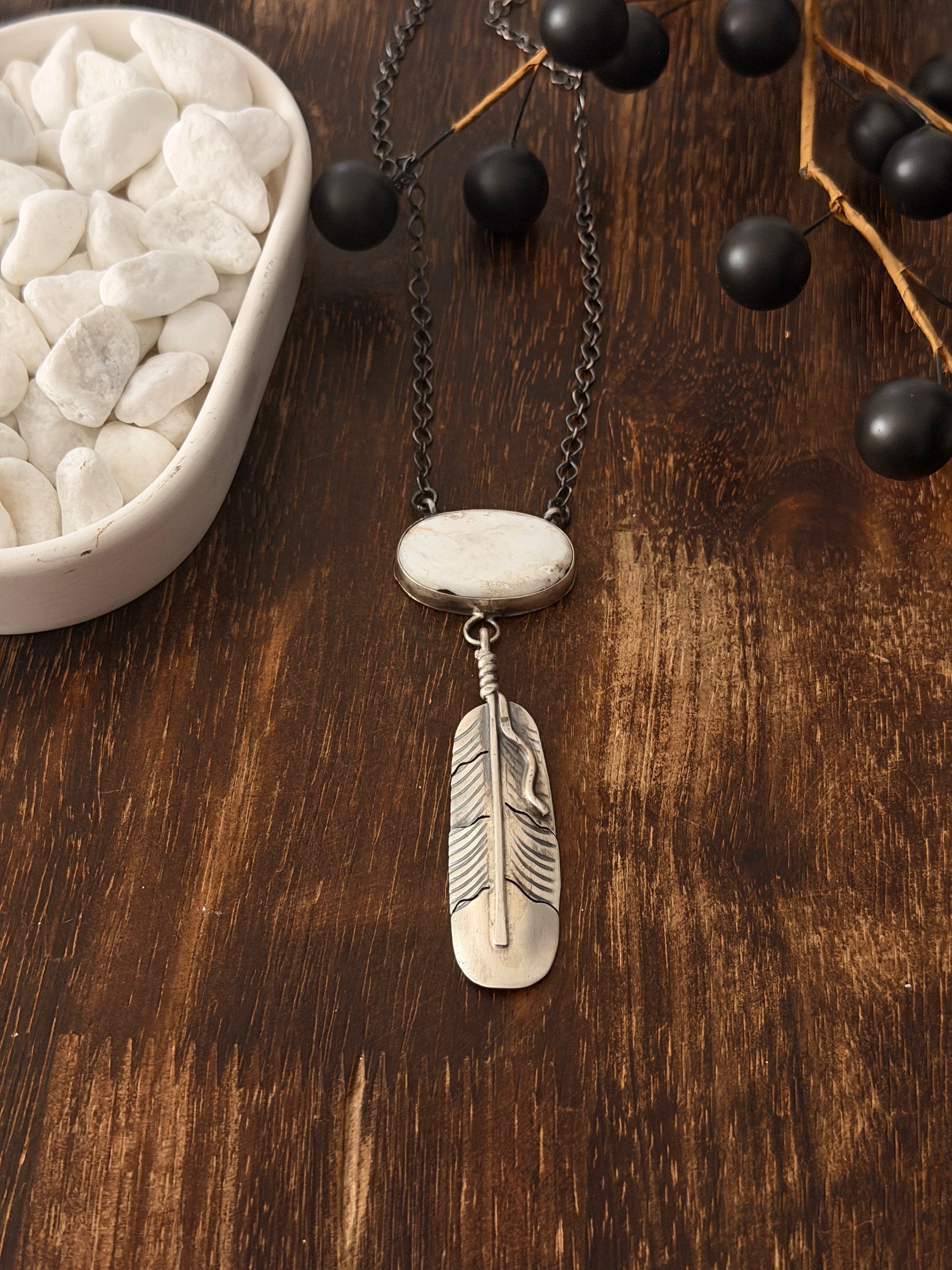 Kobe Martinez White Buffalo & Sterling Silver Necklace