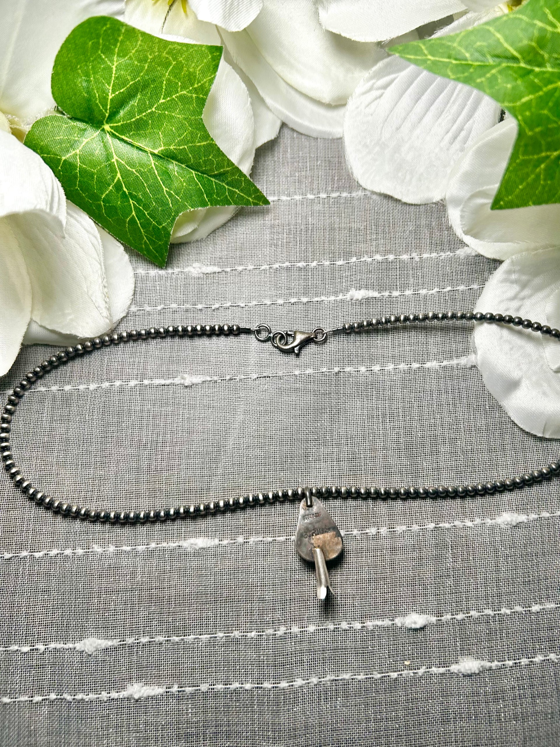 George Rios Blue Ridge Turquoise & Sterling Silver Necklace