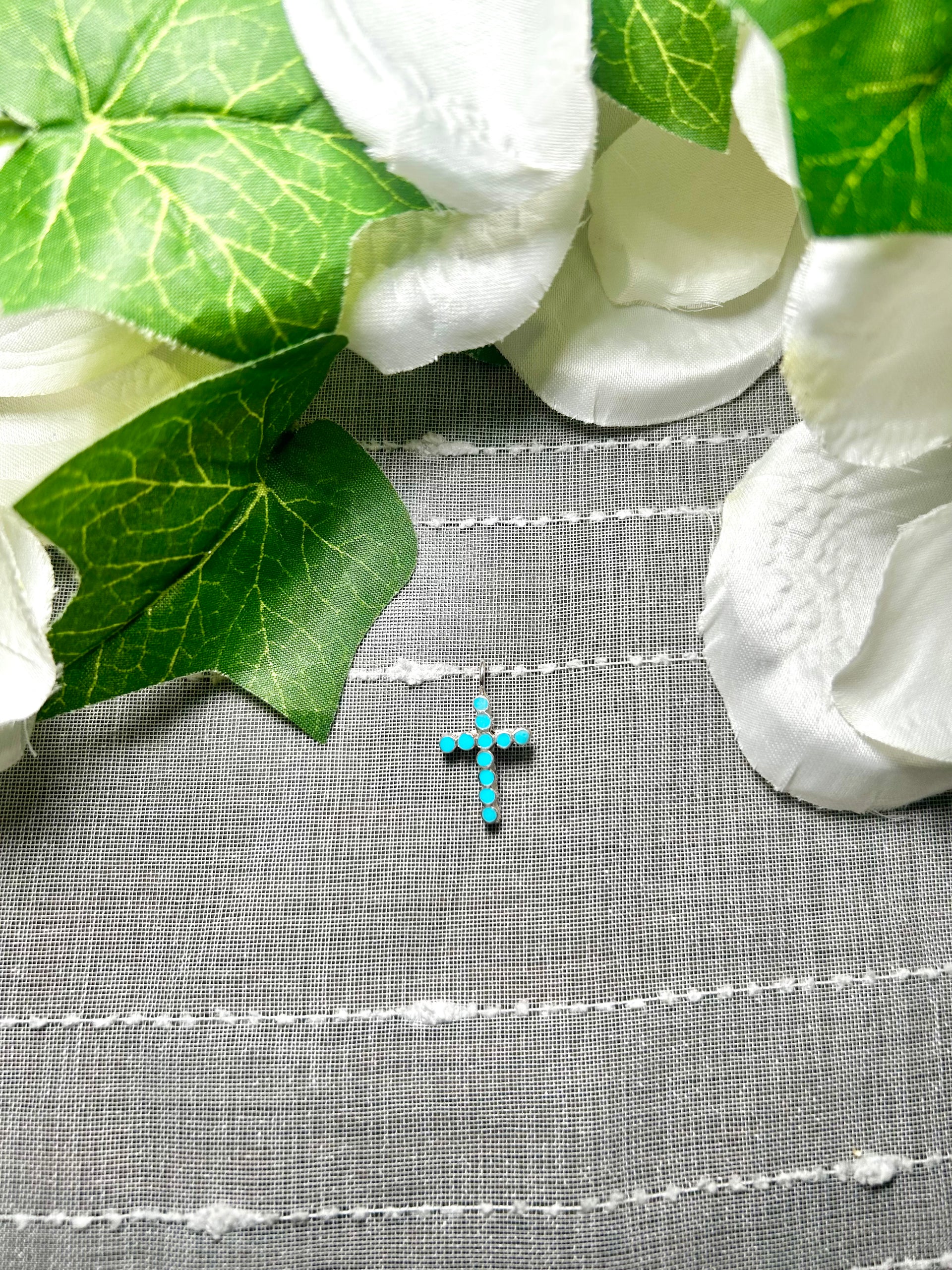 Zuni Kingman Turquoise & Sterling Silver Pendant