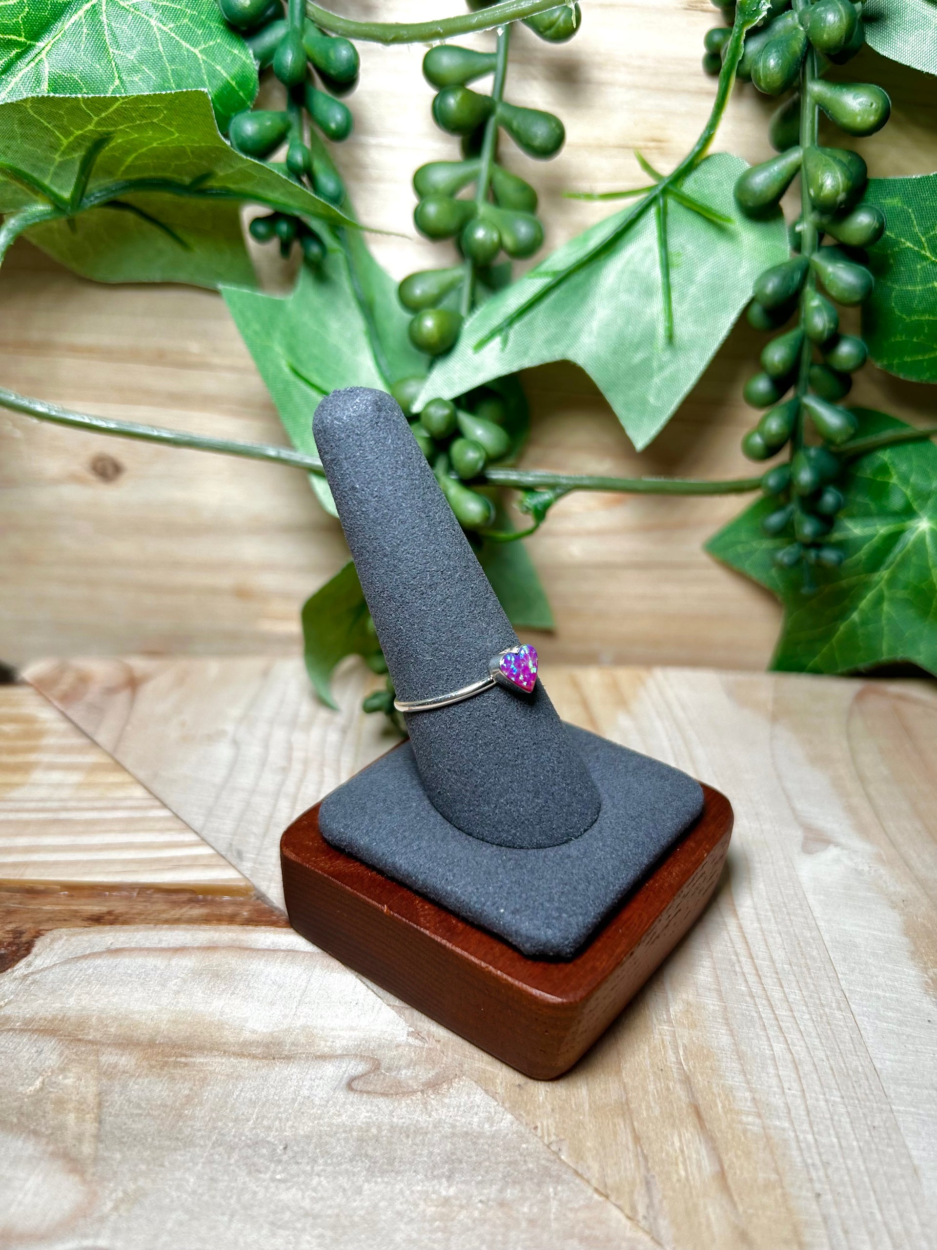 Navajo Made Opal & Sterling Silver Ring Size 9.25