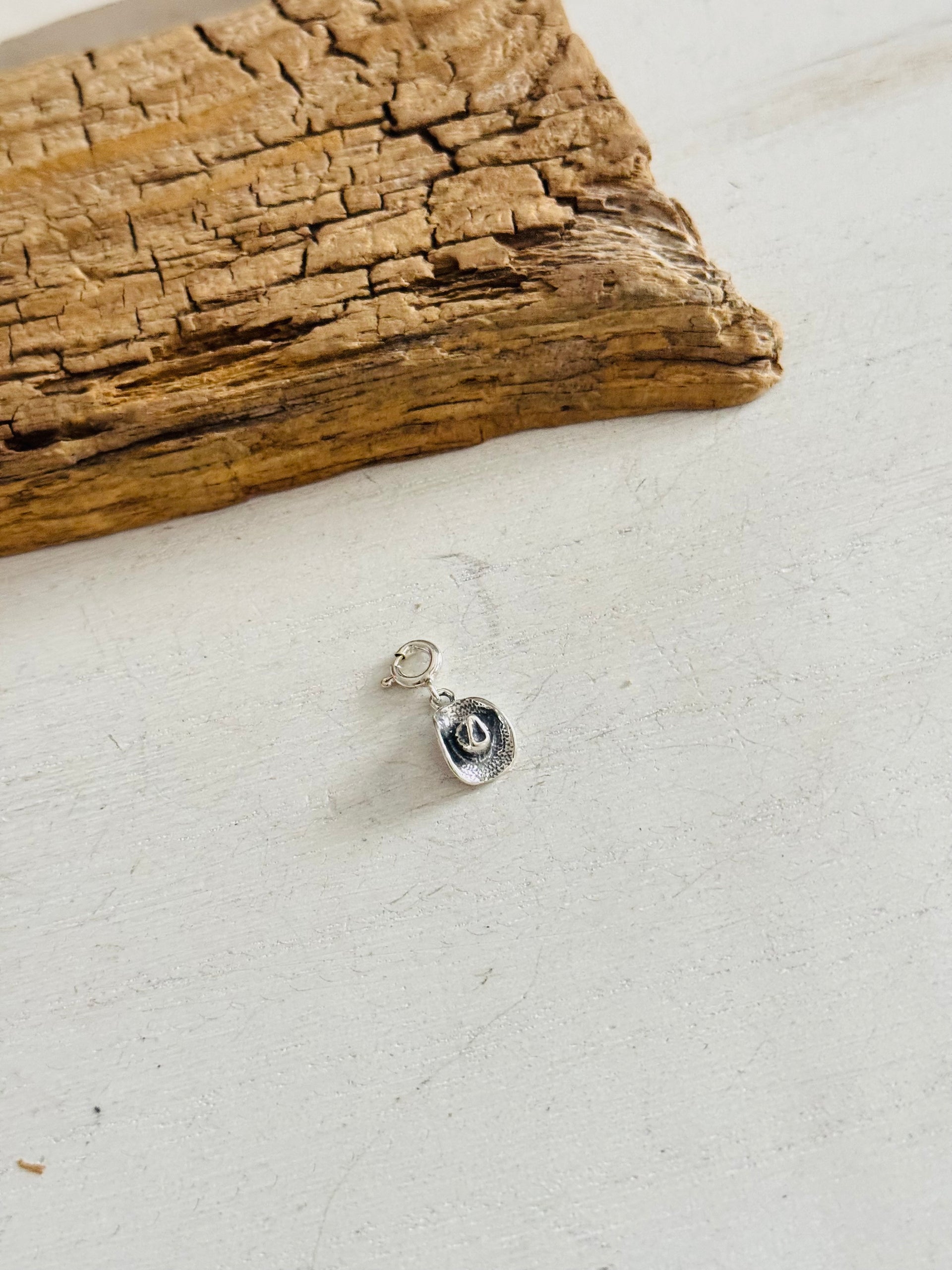 Navajo Made Sterling Silver Cowboy Hat Cast Charms