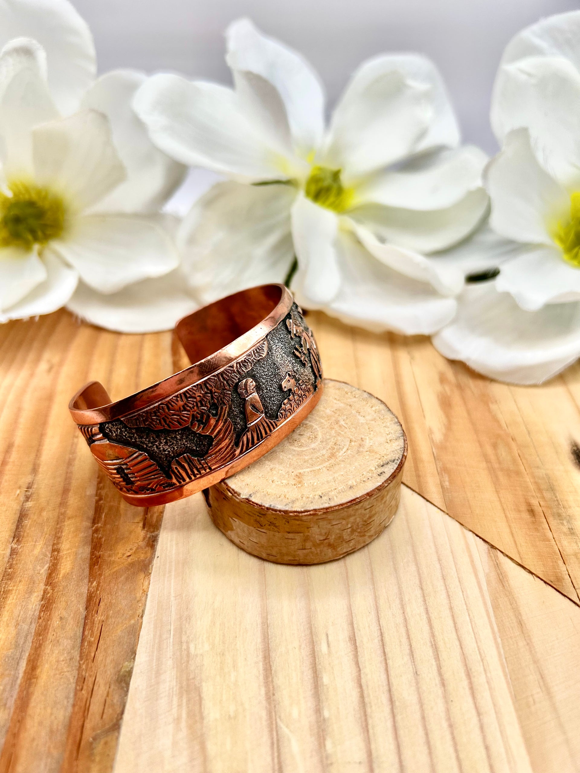 Elaine Becenti Copper Cuff Bracelet