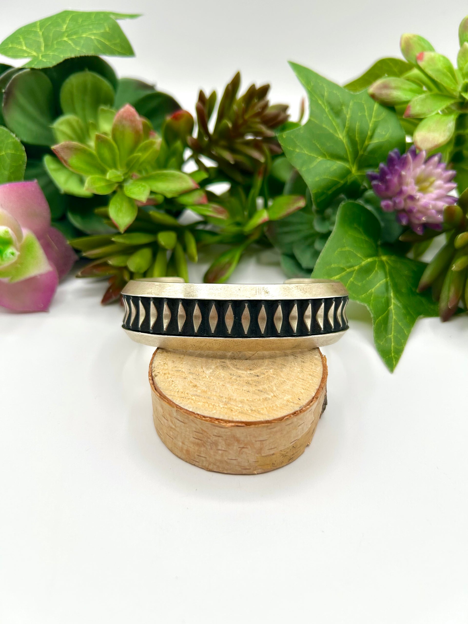 Leander Tahe Sterling Silver Cuff Bracelet