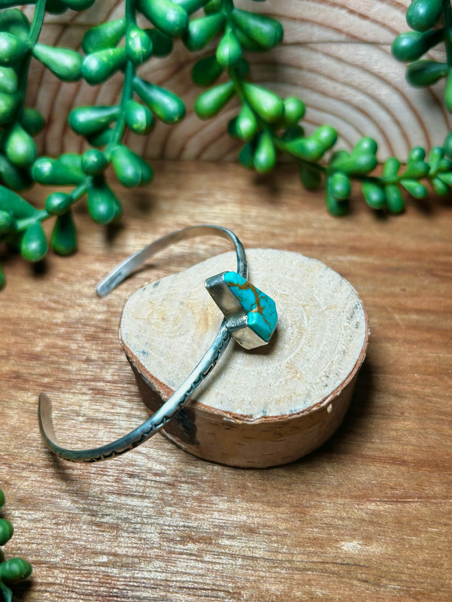 Donovan Skeets Kingman Turquoise& Sterling Silver Cuff Bracelet