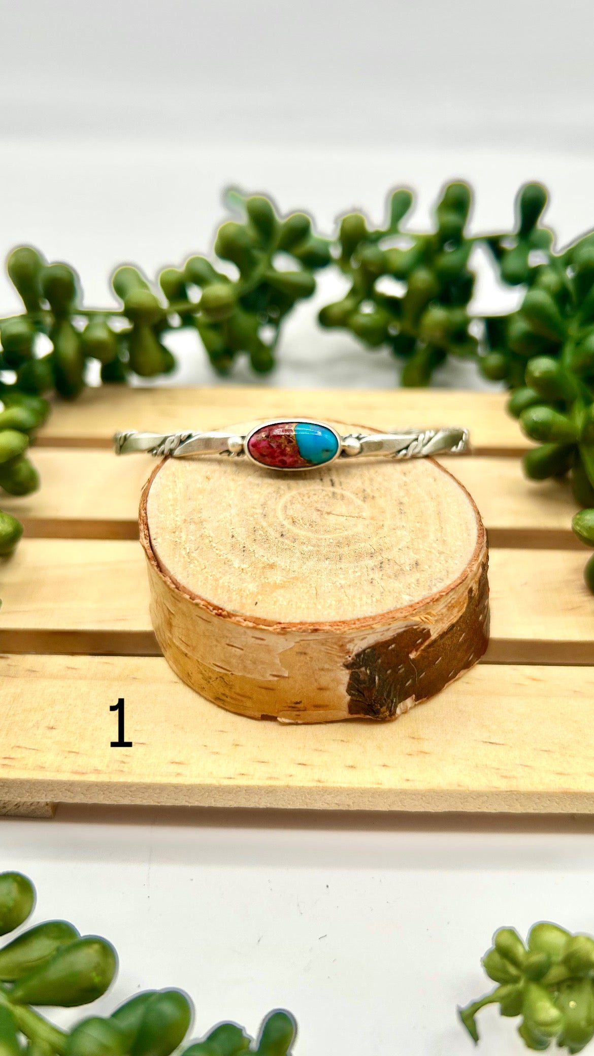 Duane Smith Mohave Turquoise & Sterling Silver Cuff Bracelet