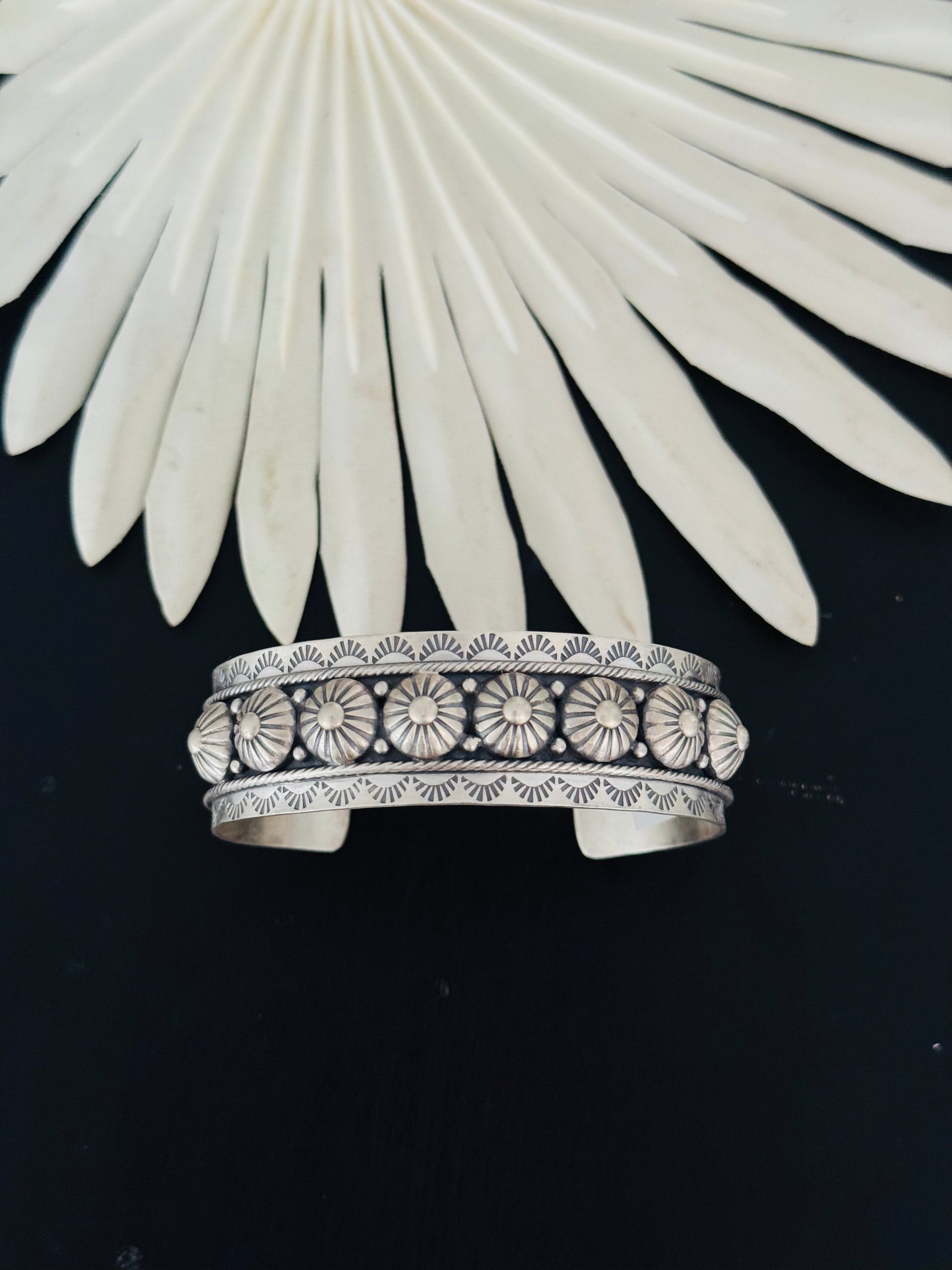 Navajo Made Sterling Silver Cuff Bracelet