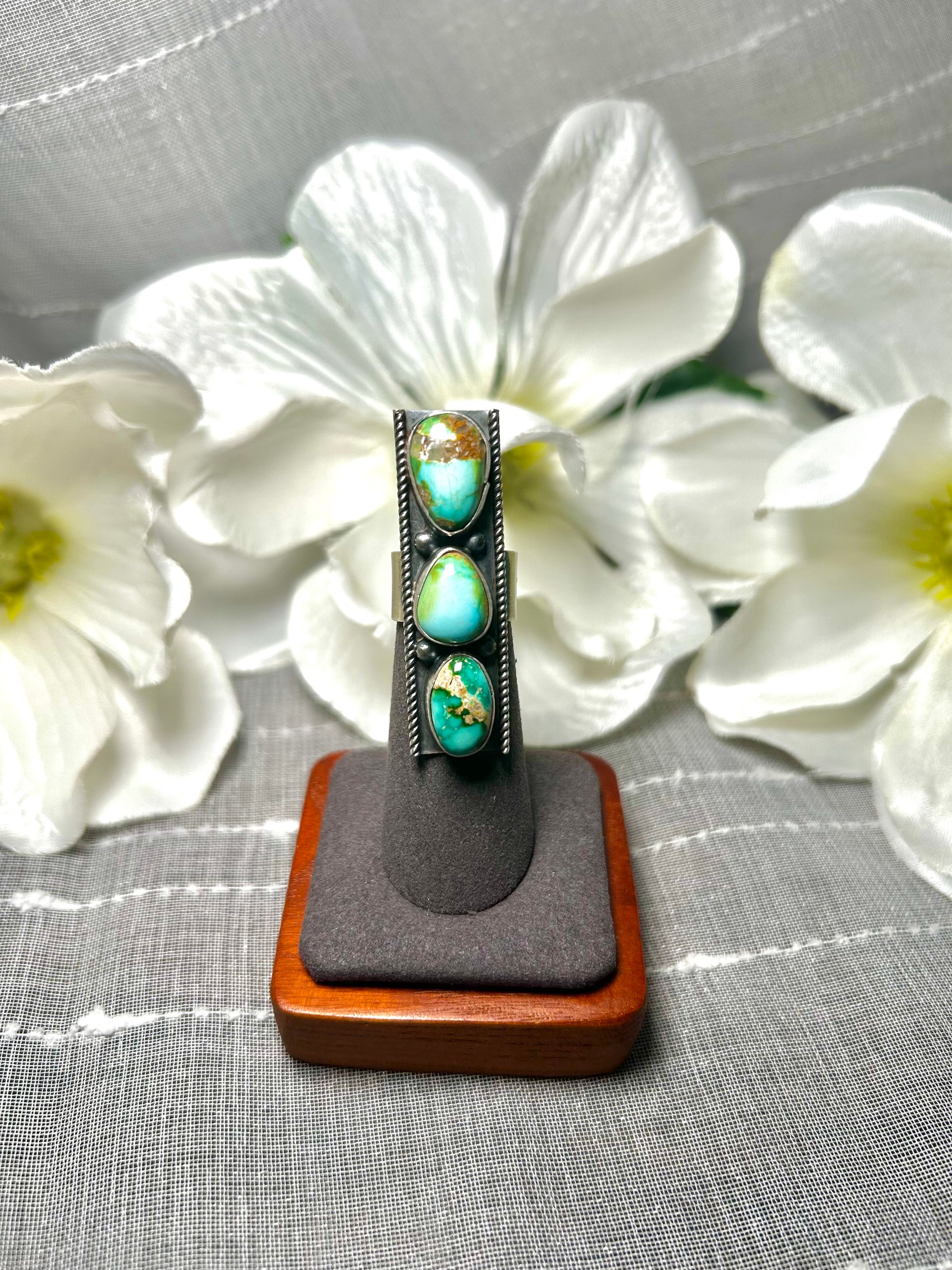 Antionnette Martínez Sonoran Mountain & Sterling Silver Ring Size 5.25
