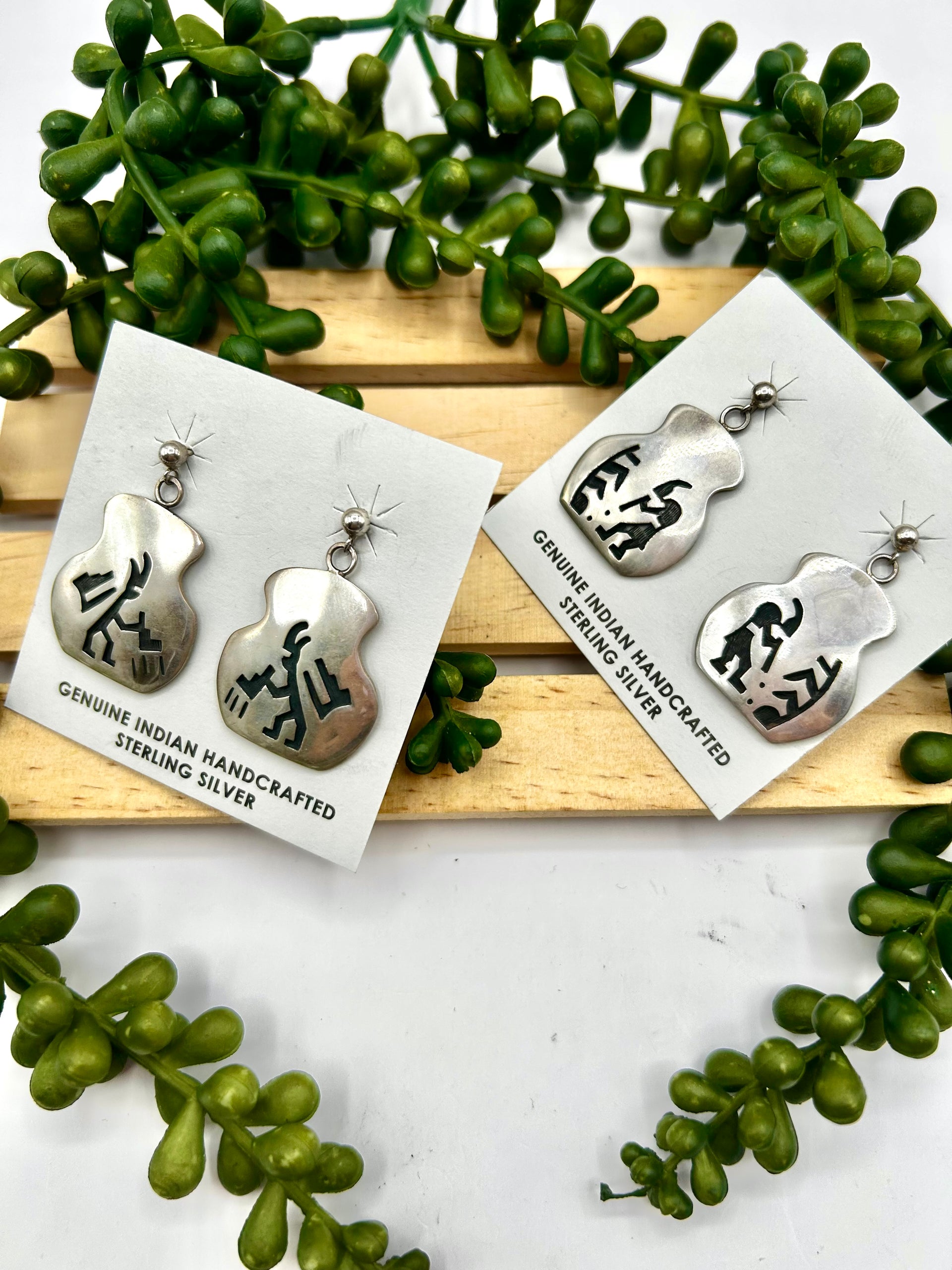 Hopi  Sterling Silver Post Earrings