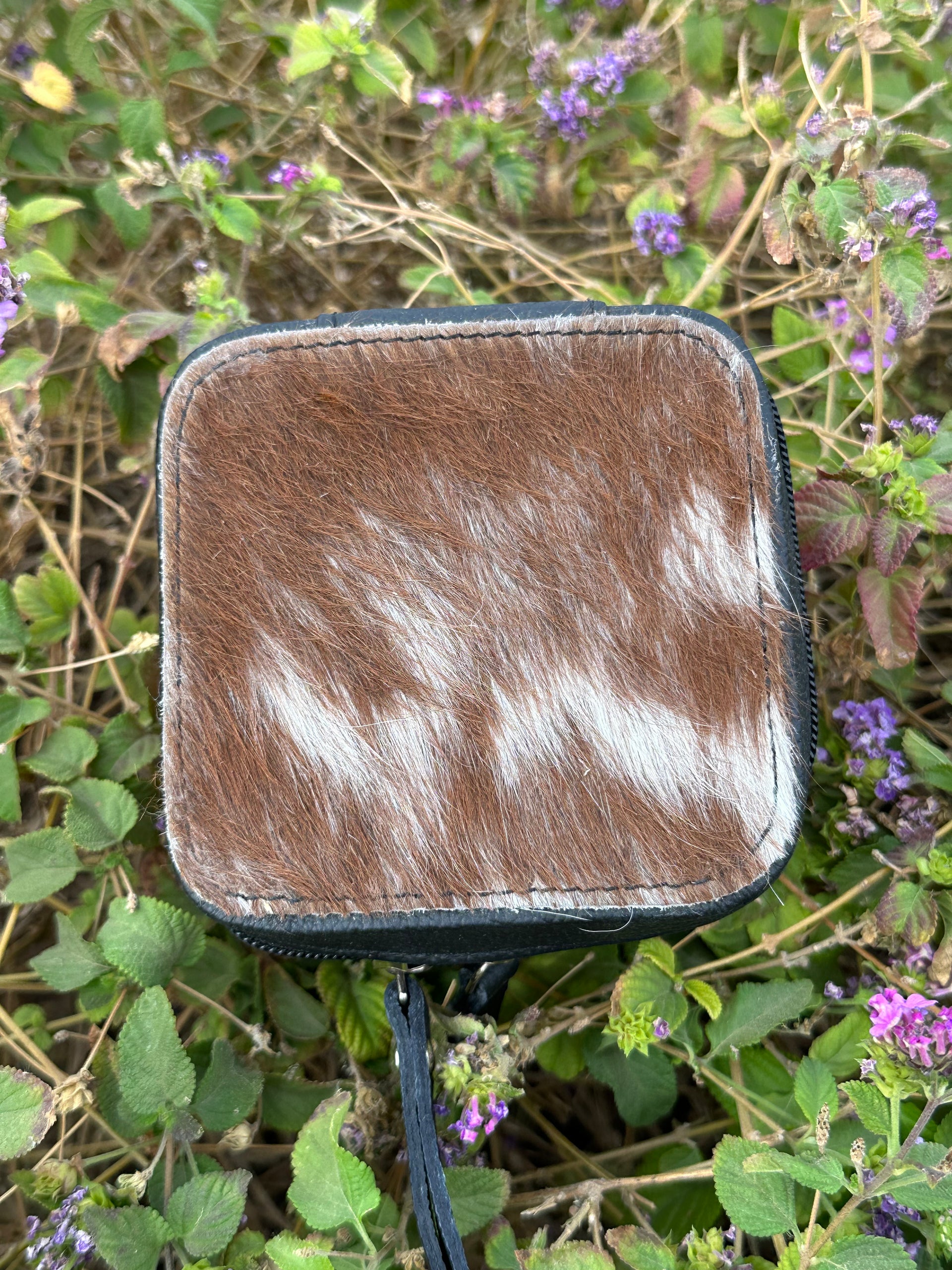 Genuine Leather Cowhide & Saddle Bag Jewelry Box