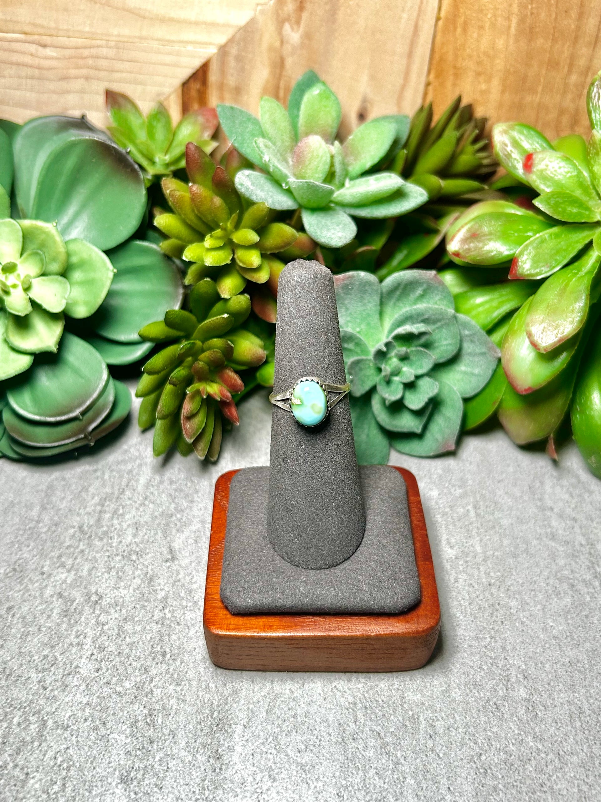 Randy Boyd Sonoran Mountain Turquoise & Sterling Silver Ring Size 6