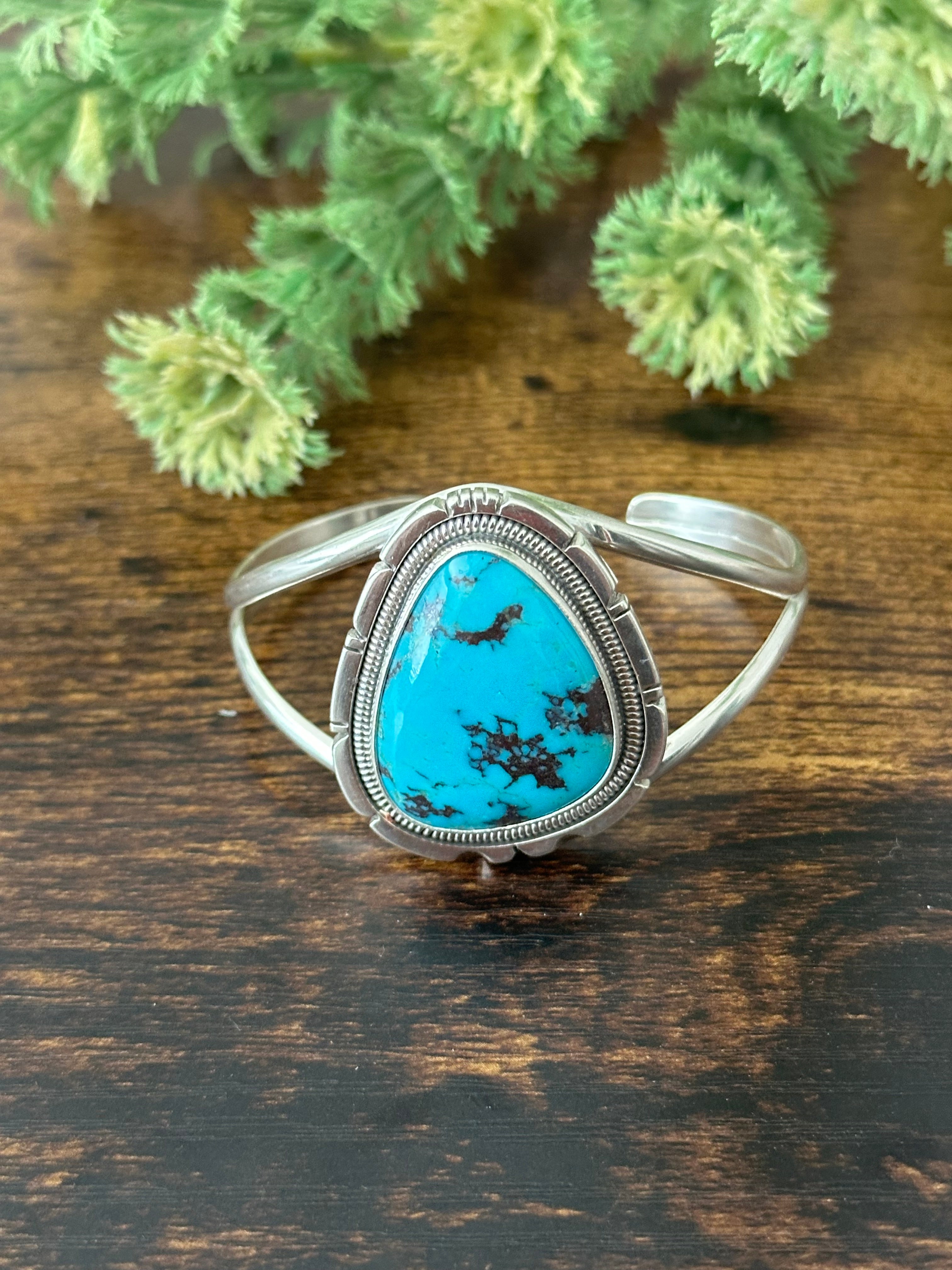 Wydell Billie Egyptian Turquoise & Sterling Silver Cuff Bracelet