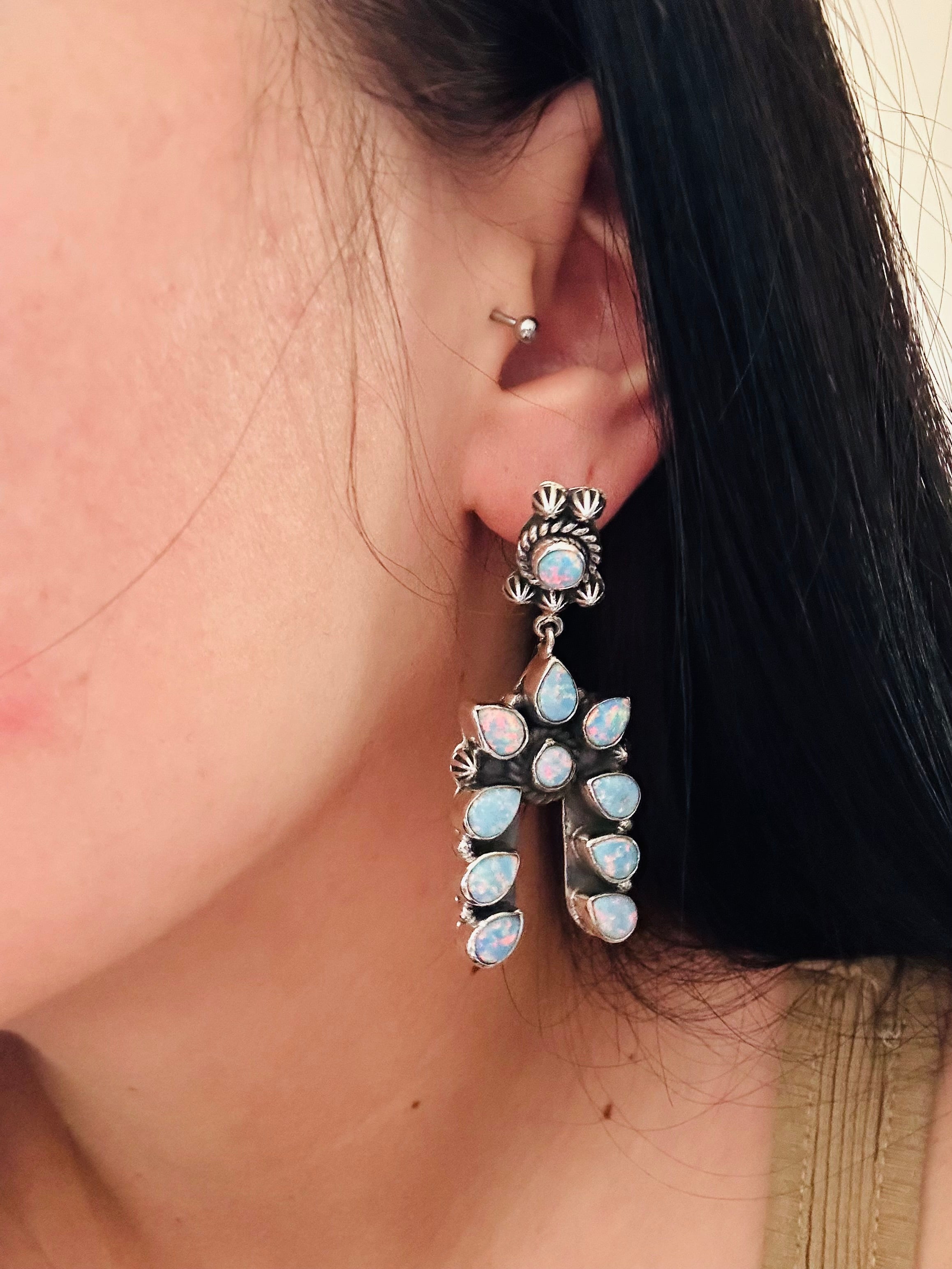 TTD “The Storm” Opal & Sterling Silver Earrings