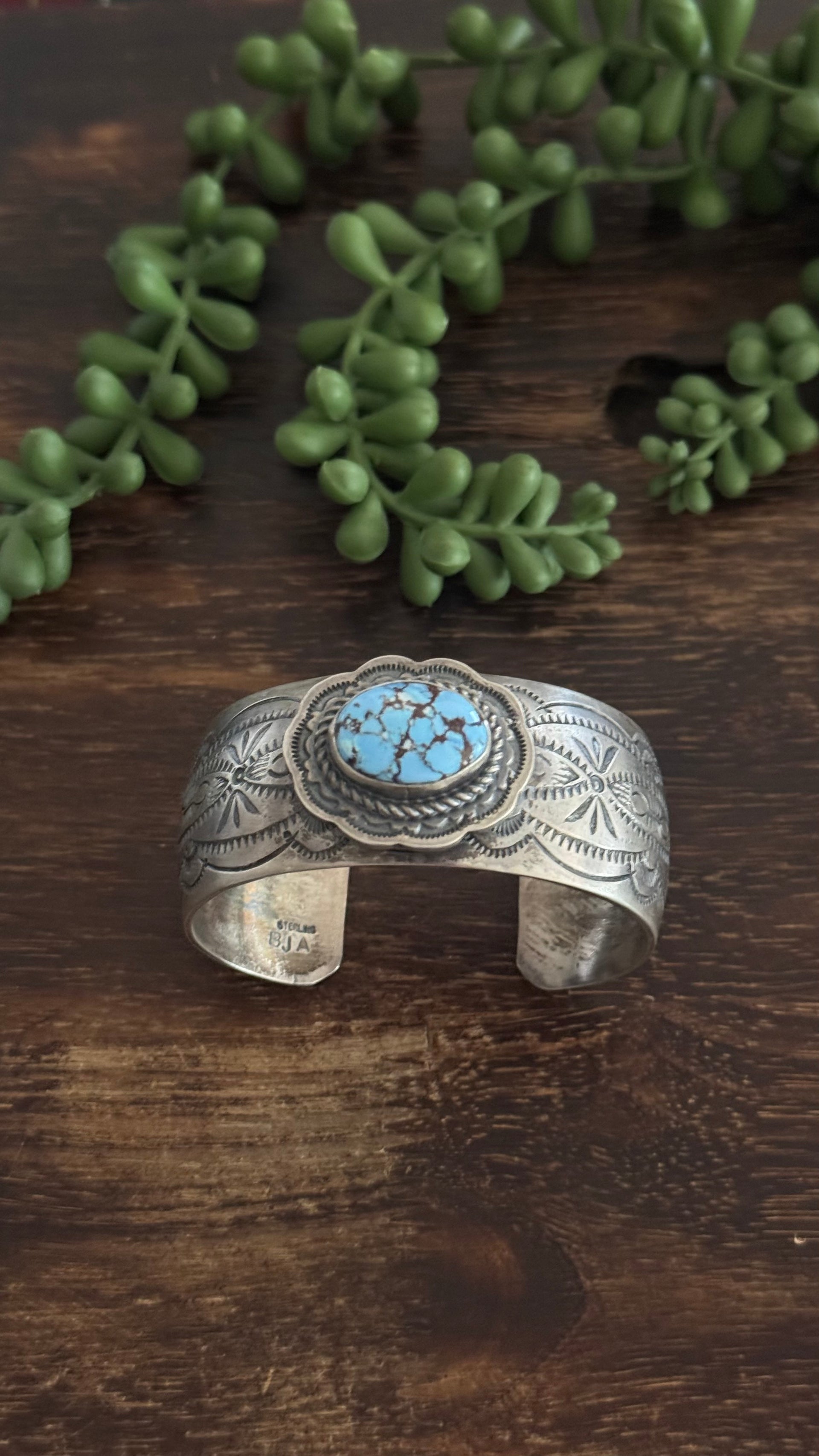 Boyd Ashley Golden Hills Turquoise & Sterling Silver Cuff Bracelet