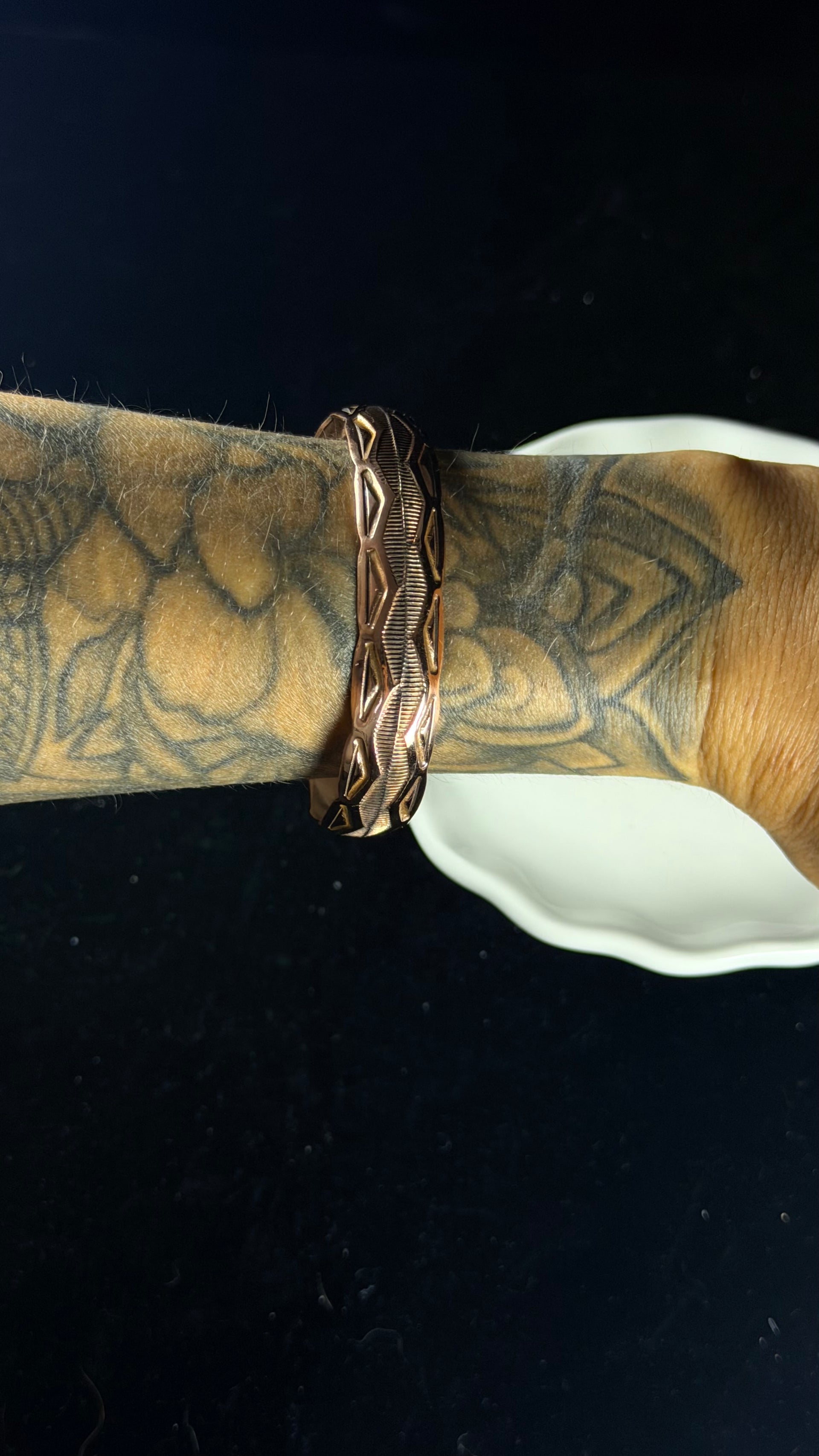 Navajo Made Copper Cuff Bracelet