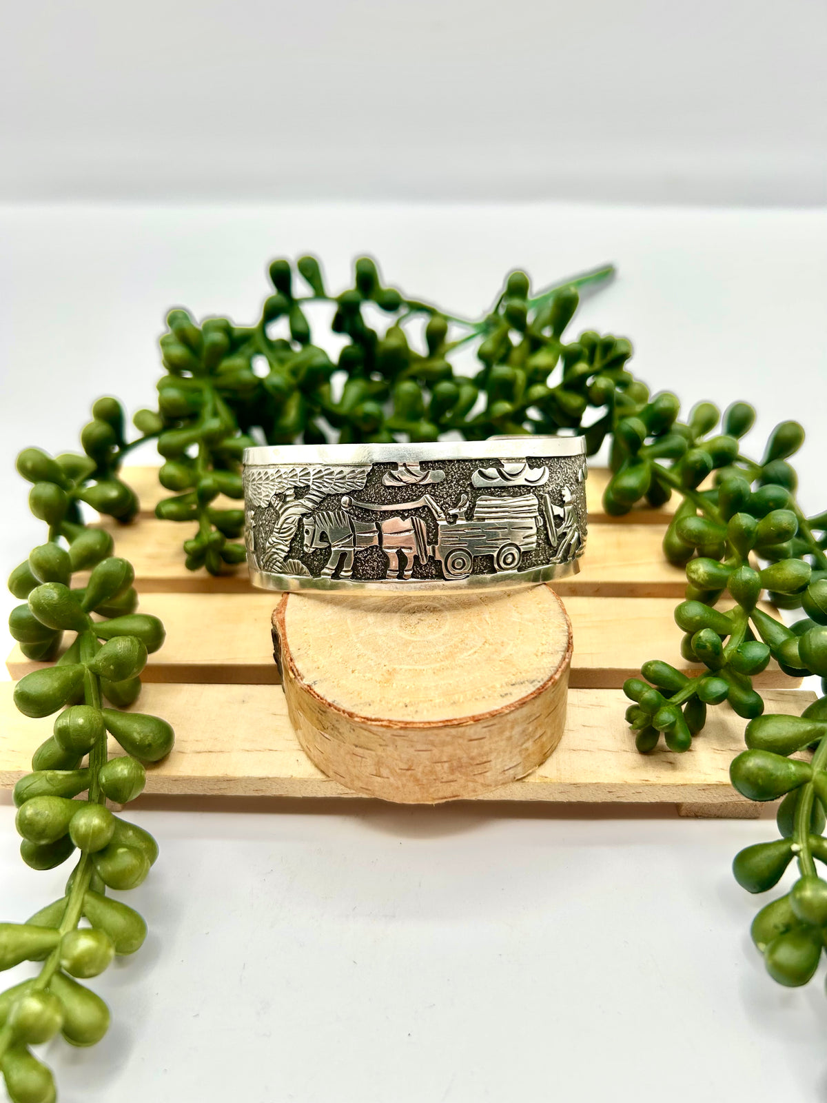 Elaine Becenti Sterling Silver Cuff Bracelet