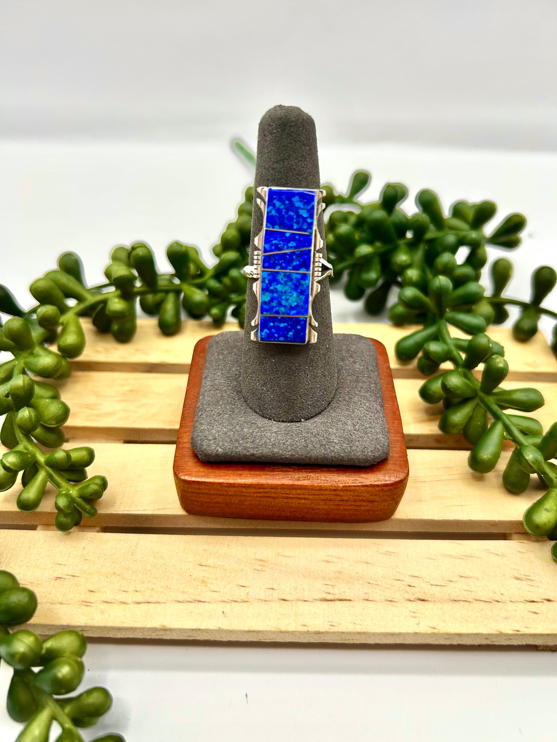 Steve Francisco Opal & Sterling Silver Adjustable Ring
