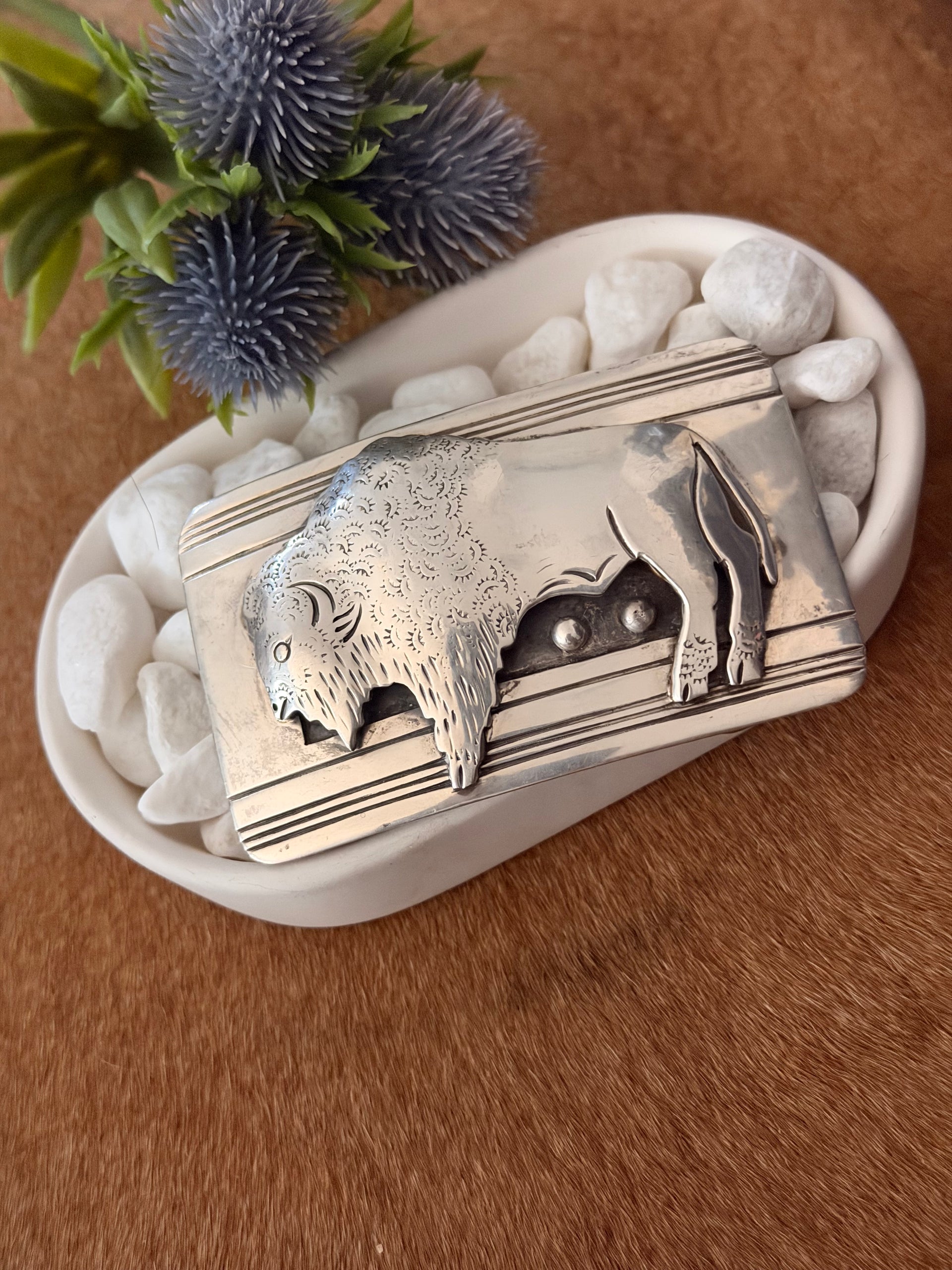 Tommy Singer Sterling Silver Belt Buckle