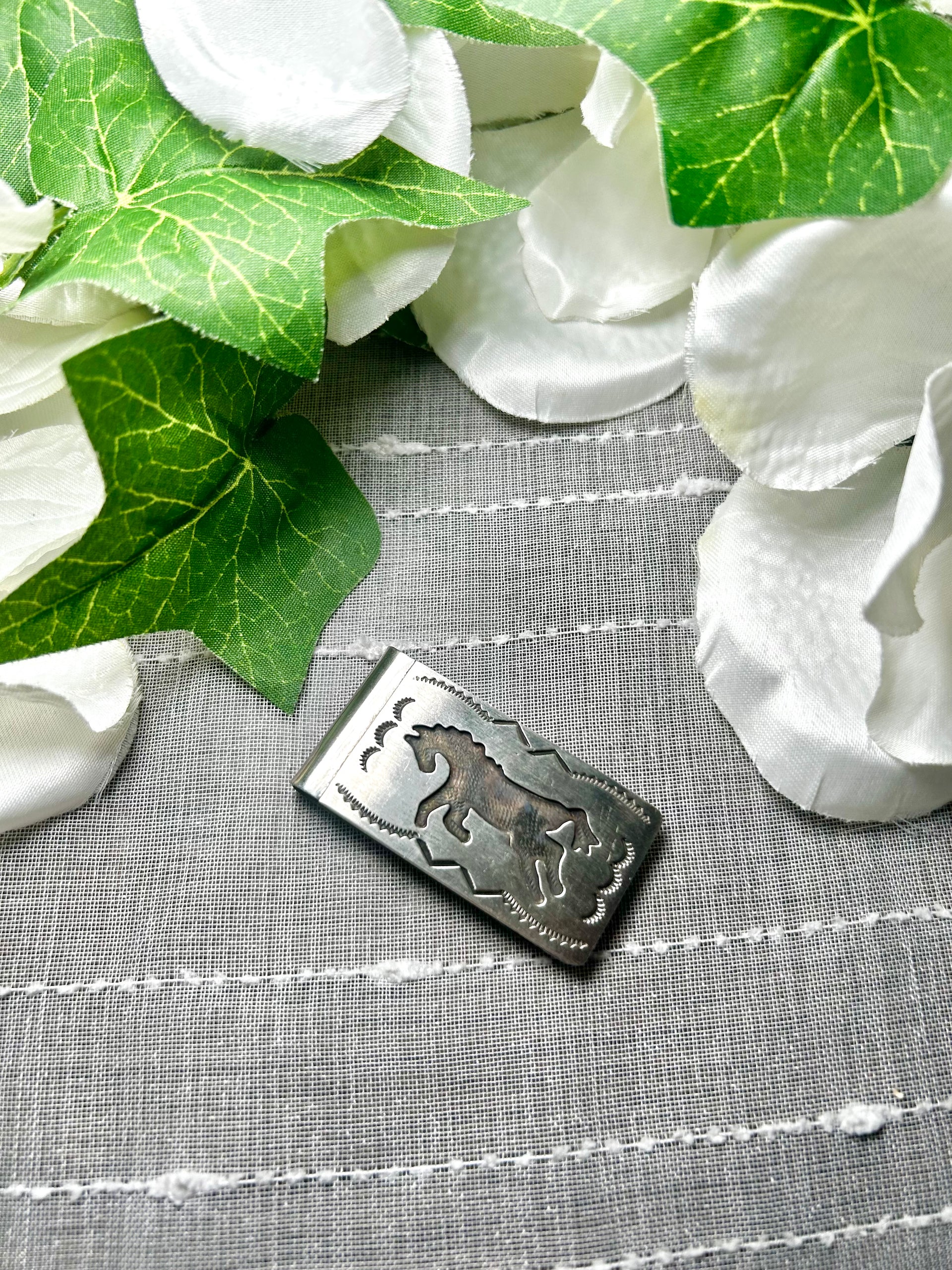 Navajo Made Sterling Silver Money Clip