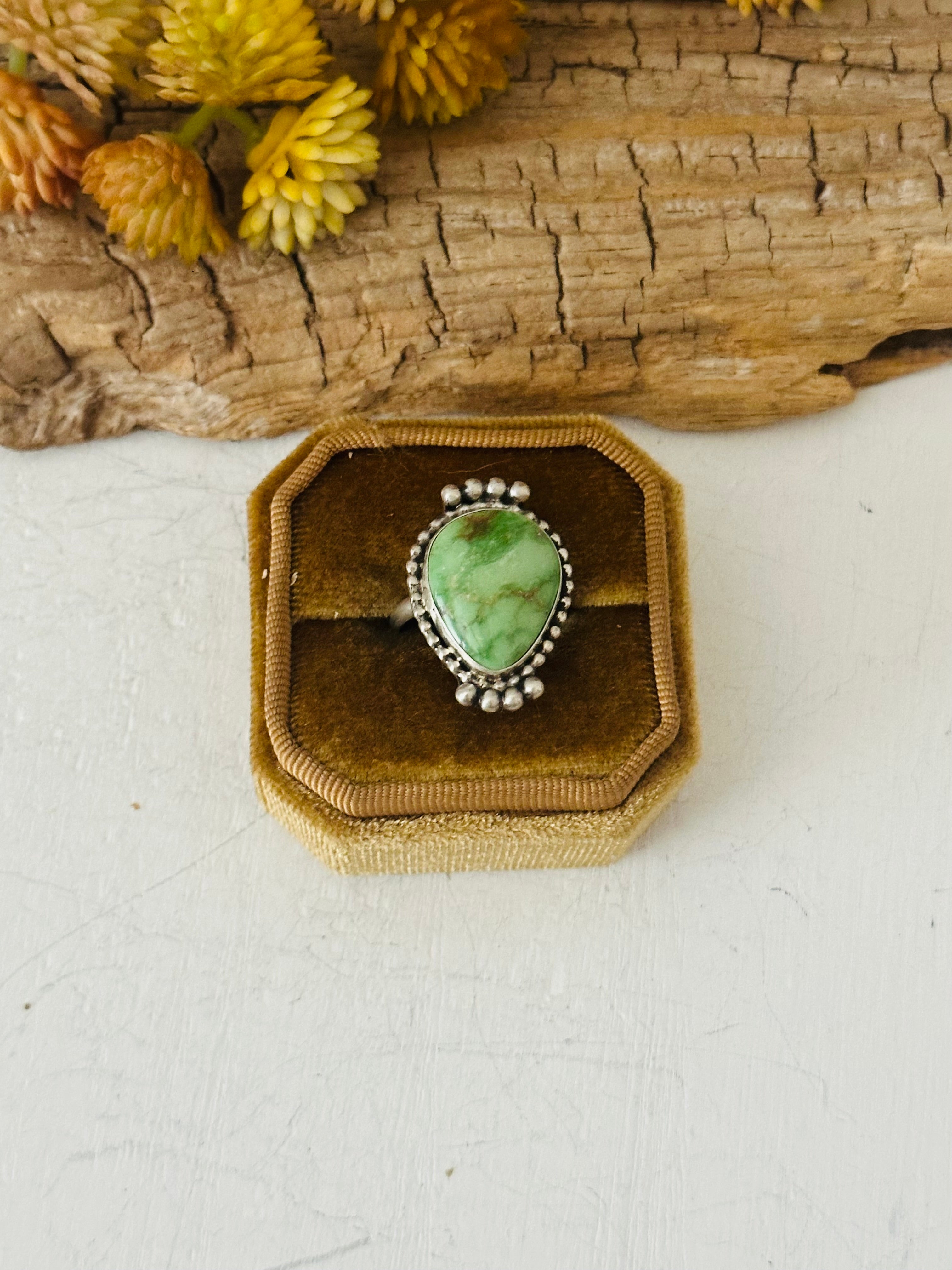 Navajo Made Turquoise & Sterling Silver Ring