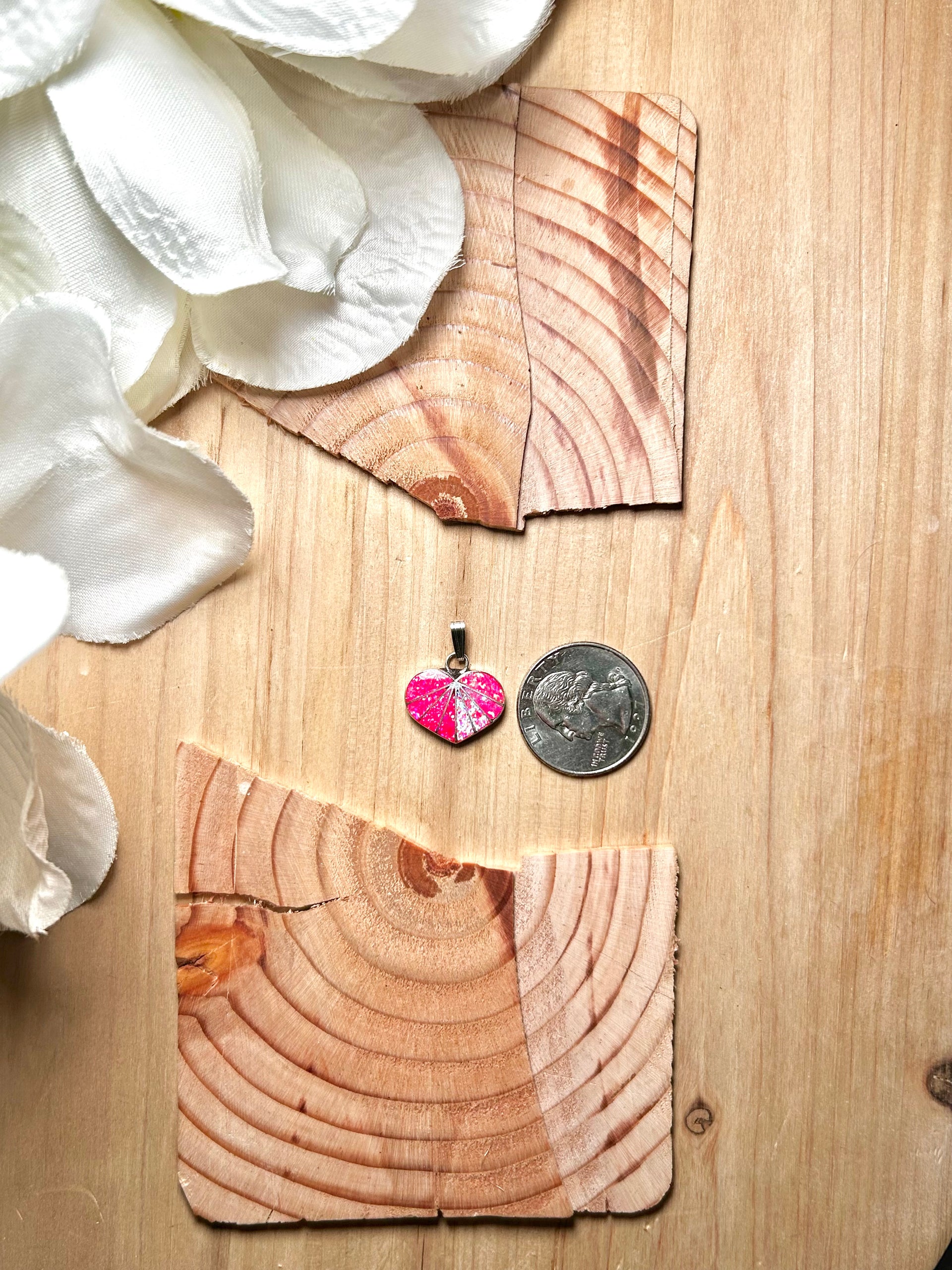 Zuni Made Opal & Sterling Silver Pendant