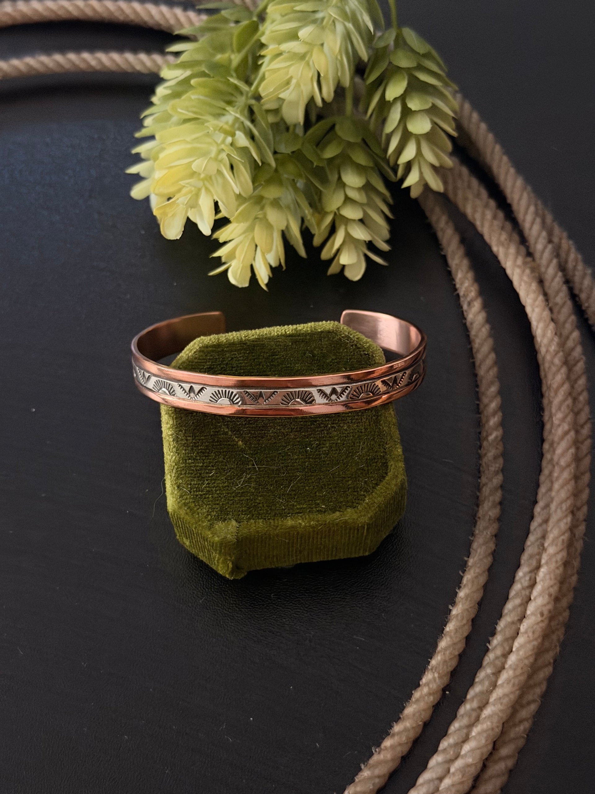 Wylie Secatero Copper & Sterling Silver Cuff Bracelet