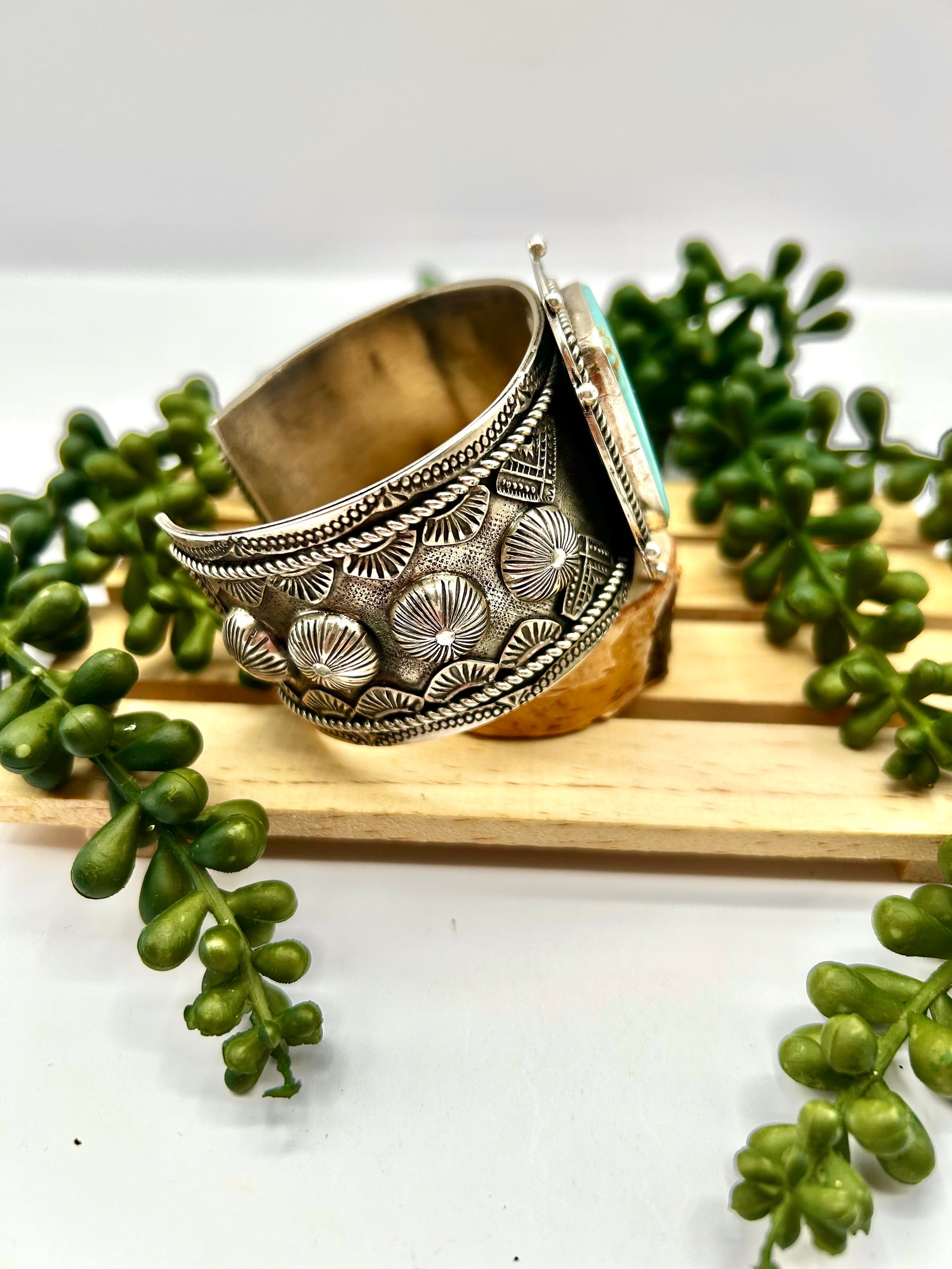 Gamet Hale Kingman Turquoise & Sterling Silver Cuff Bracelet