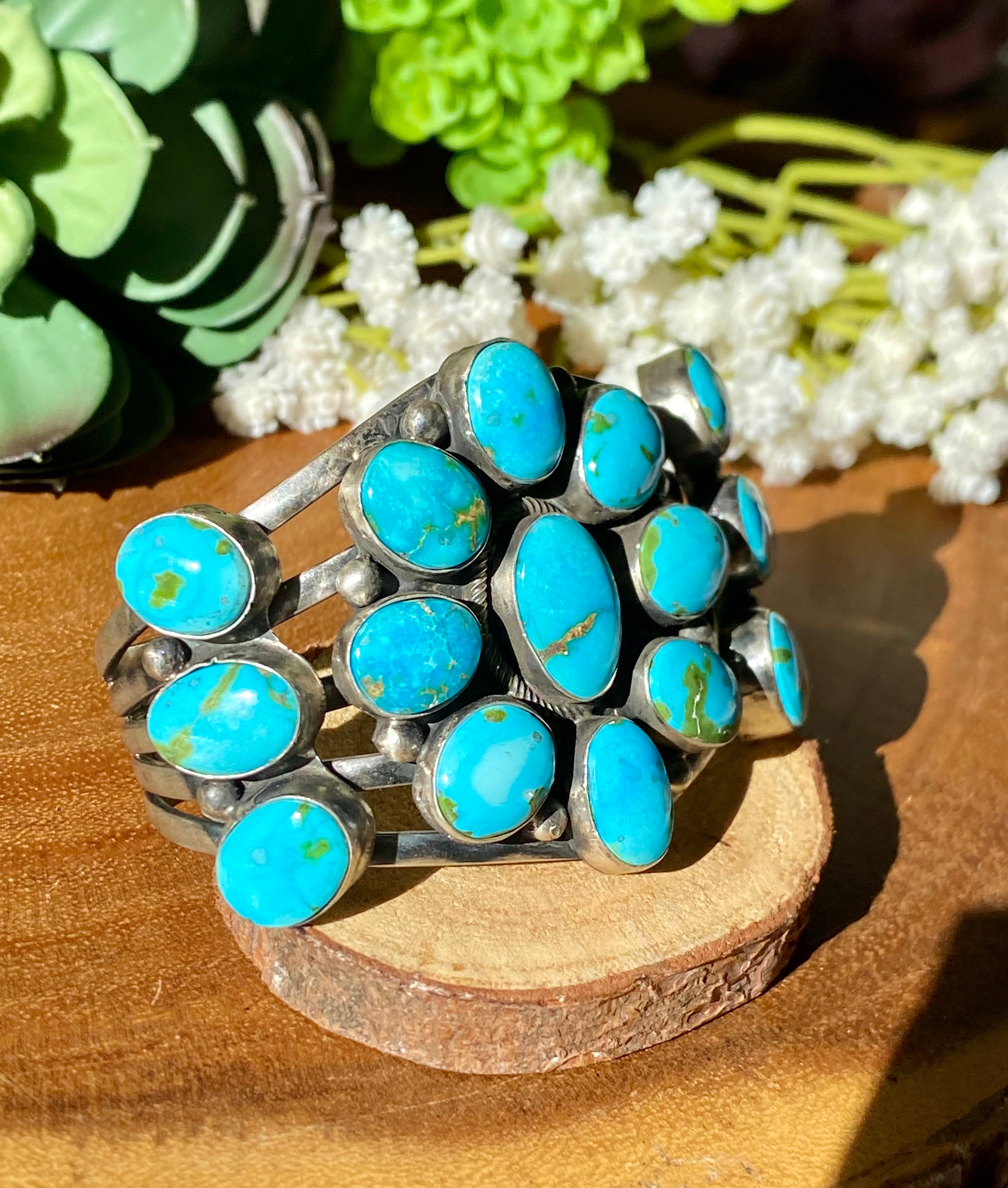 Bobby Johnson Sonoran Mountain Turquoise & Sterling Silver Cuff Bracelet