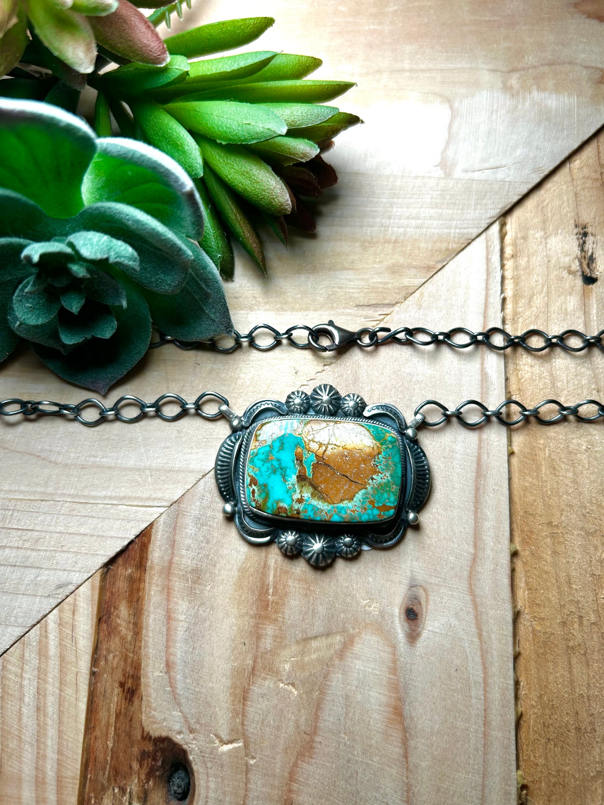 Bennie Ramone Royston Turquoise & Sterling Silver Necklace