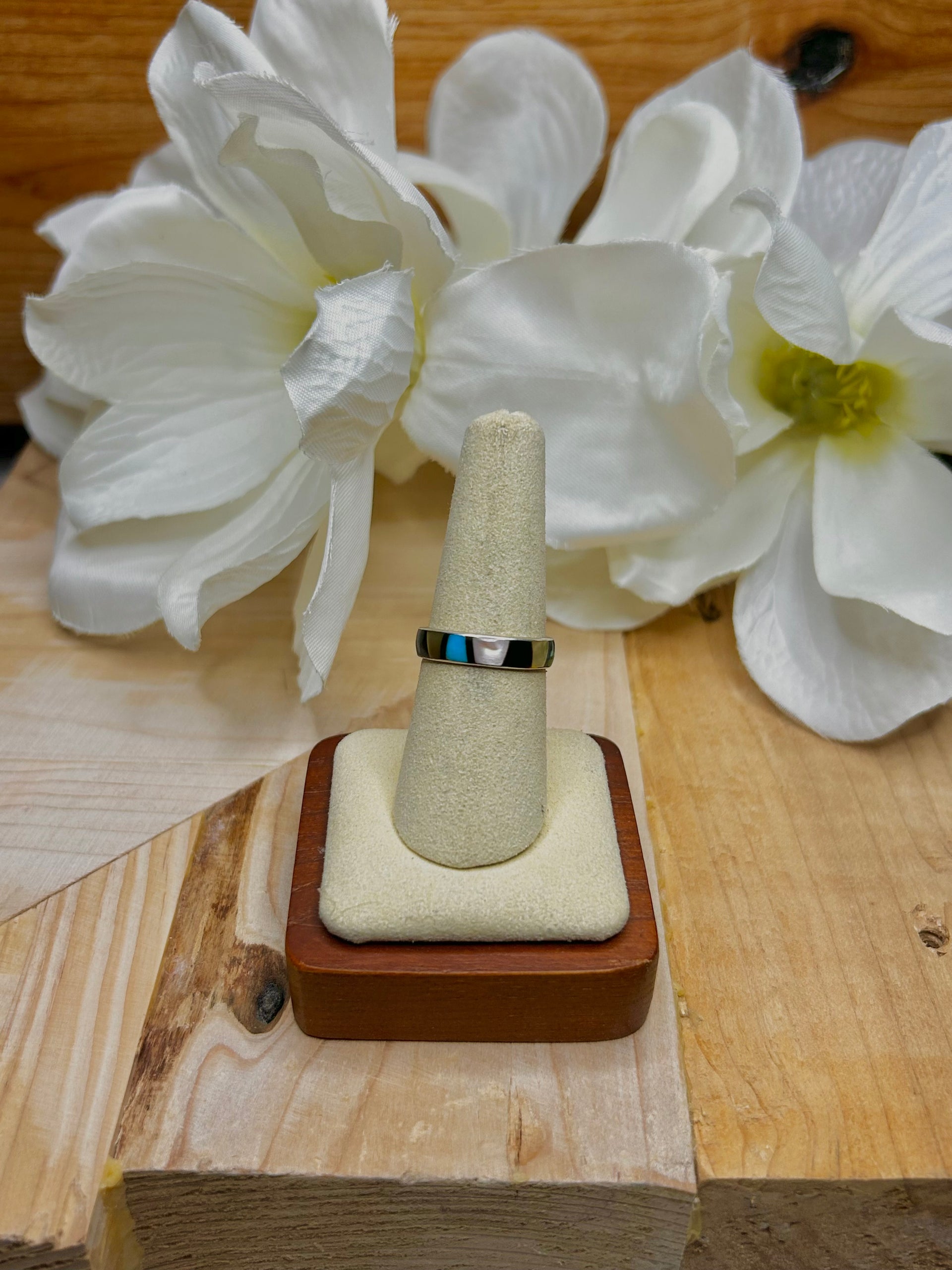 Zuni Multi Stone & Sterling Silver Cluster Ring