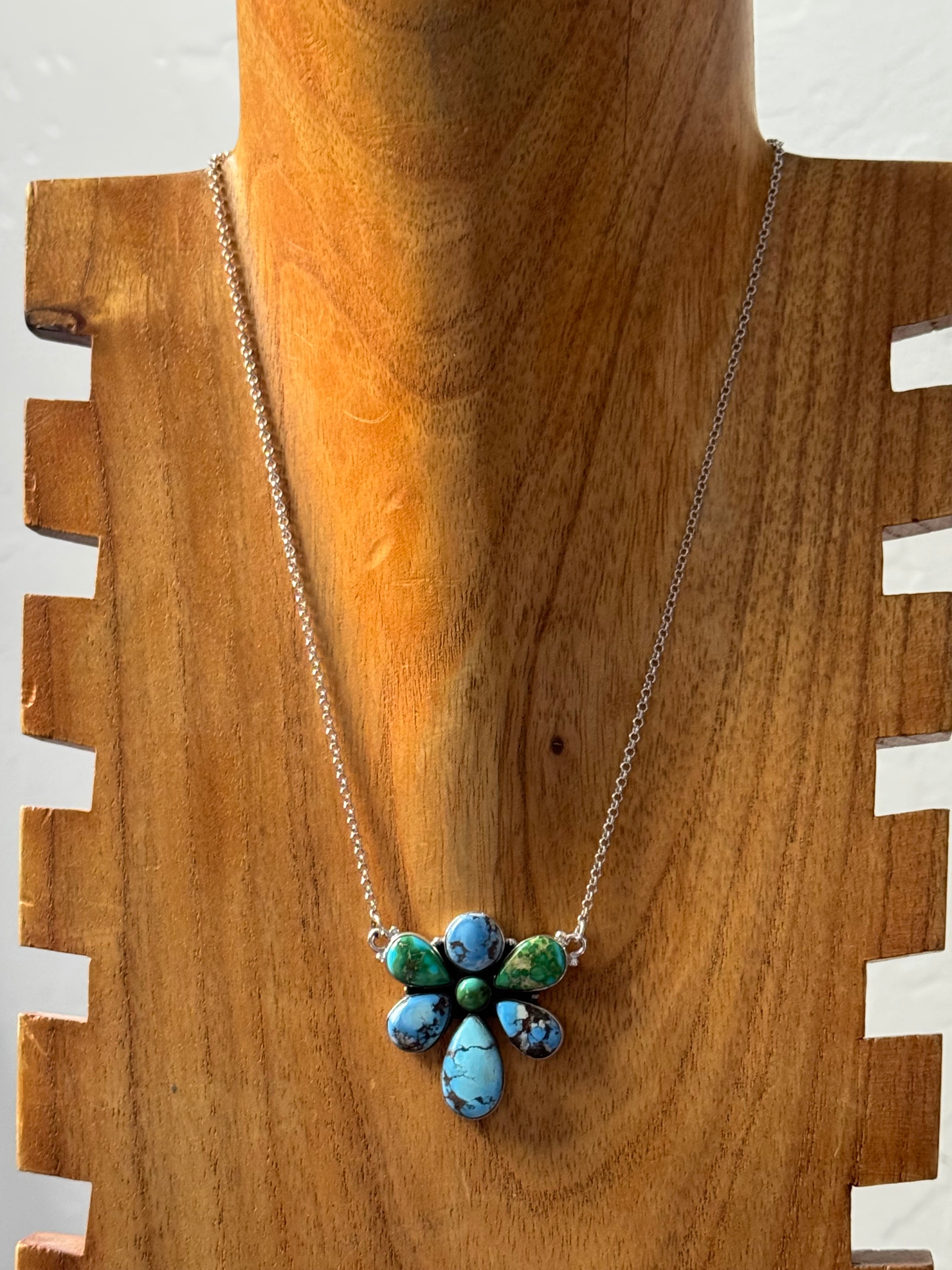 Southwest Made Multi Stone & Sterling Silver Necklace