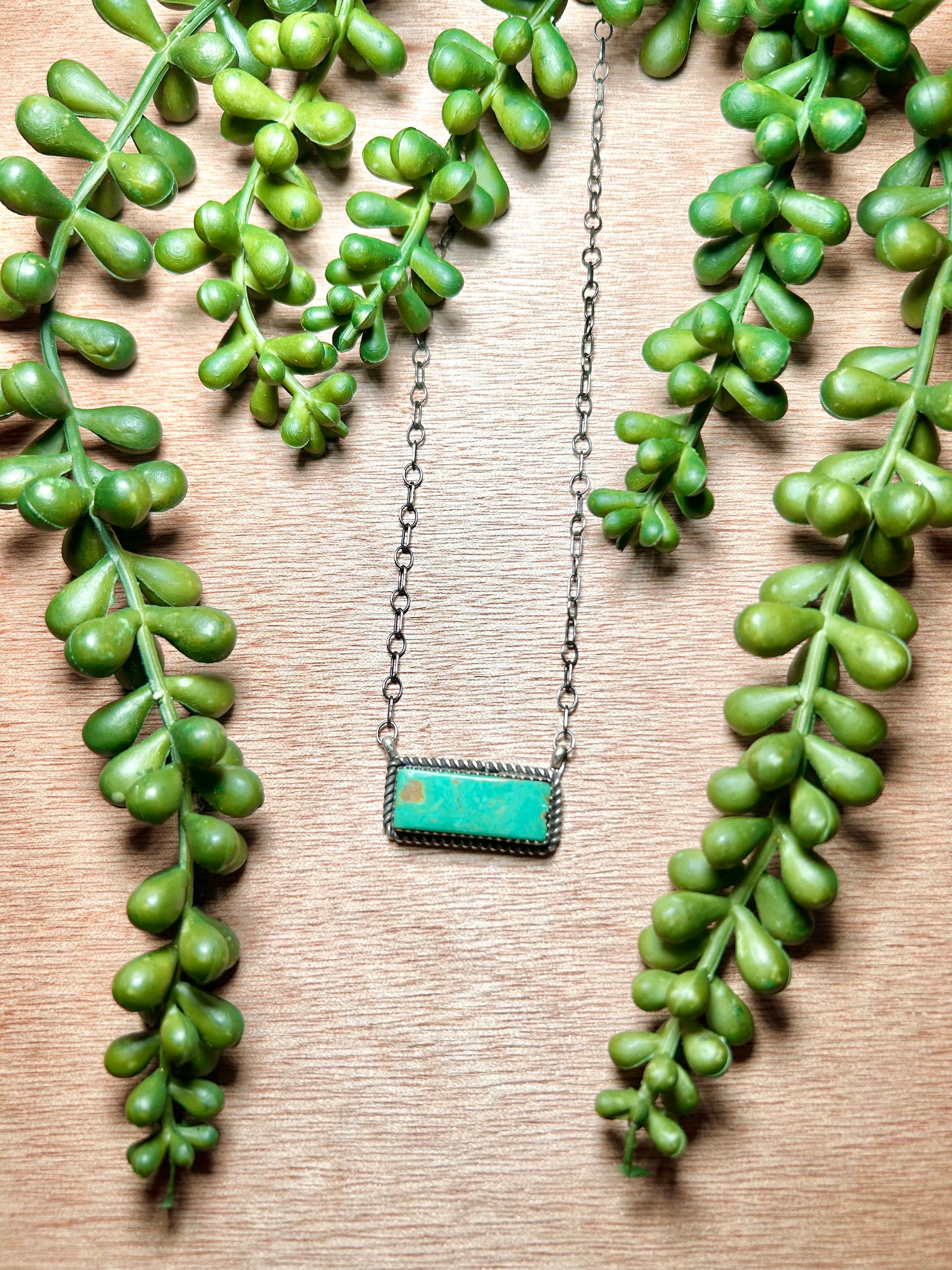 Tia Long Kingman Turquoise & Sterling Silver Necklace