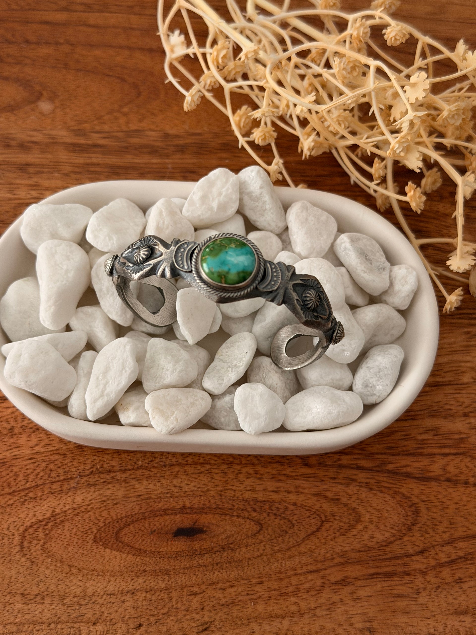 Kindale Billah Sonoran Mountain Turquoise & Sterling Silver Cuff Bracelet