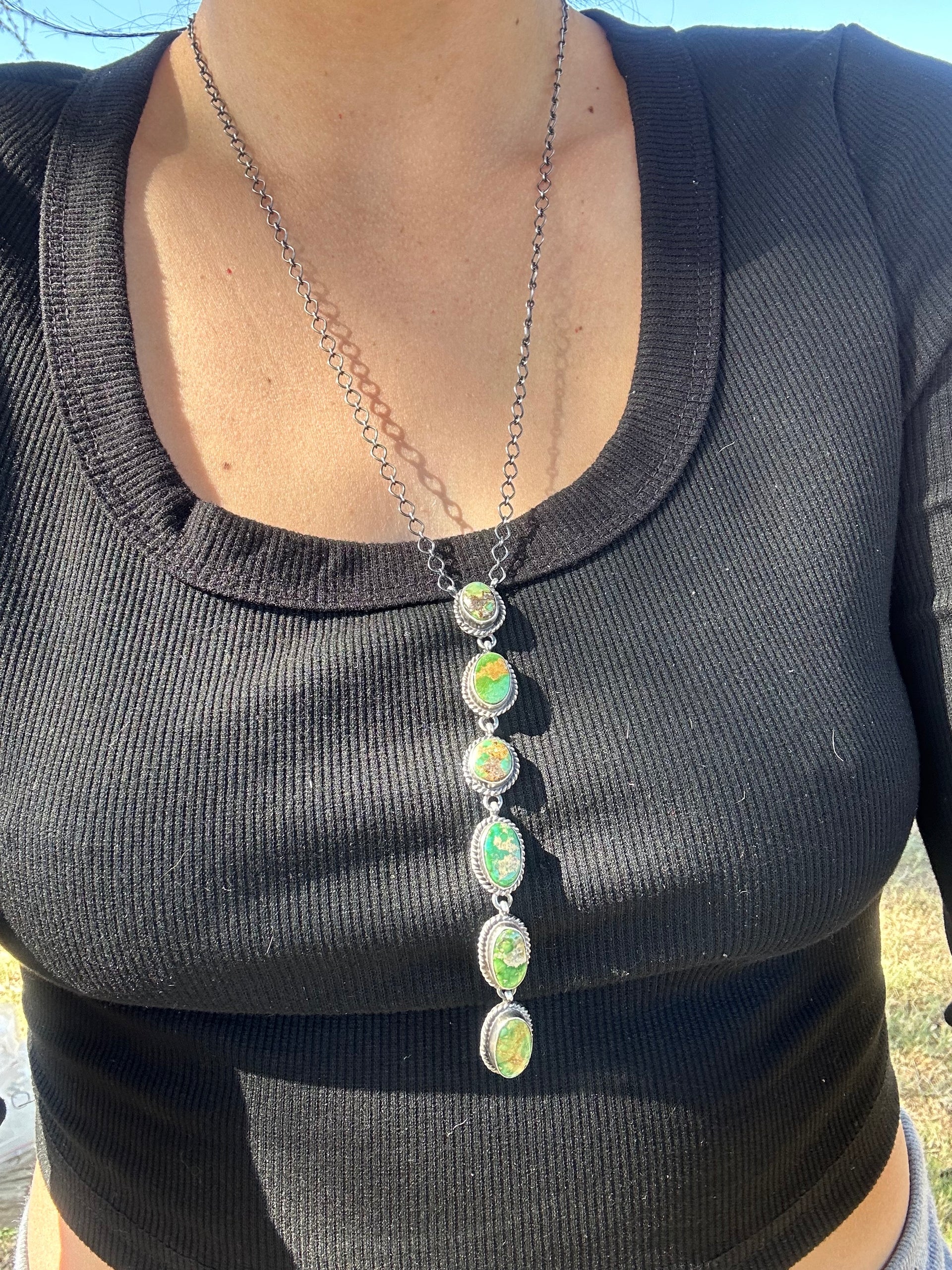 Peggy Skeets Sonoran Gold & Sterling Silver Necklace